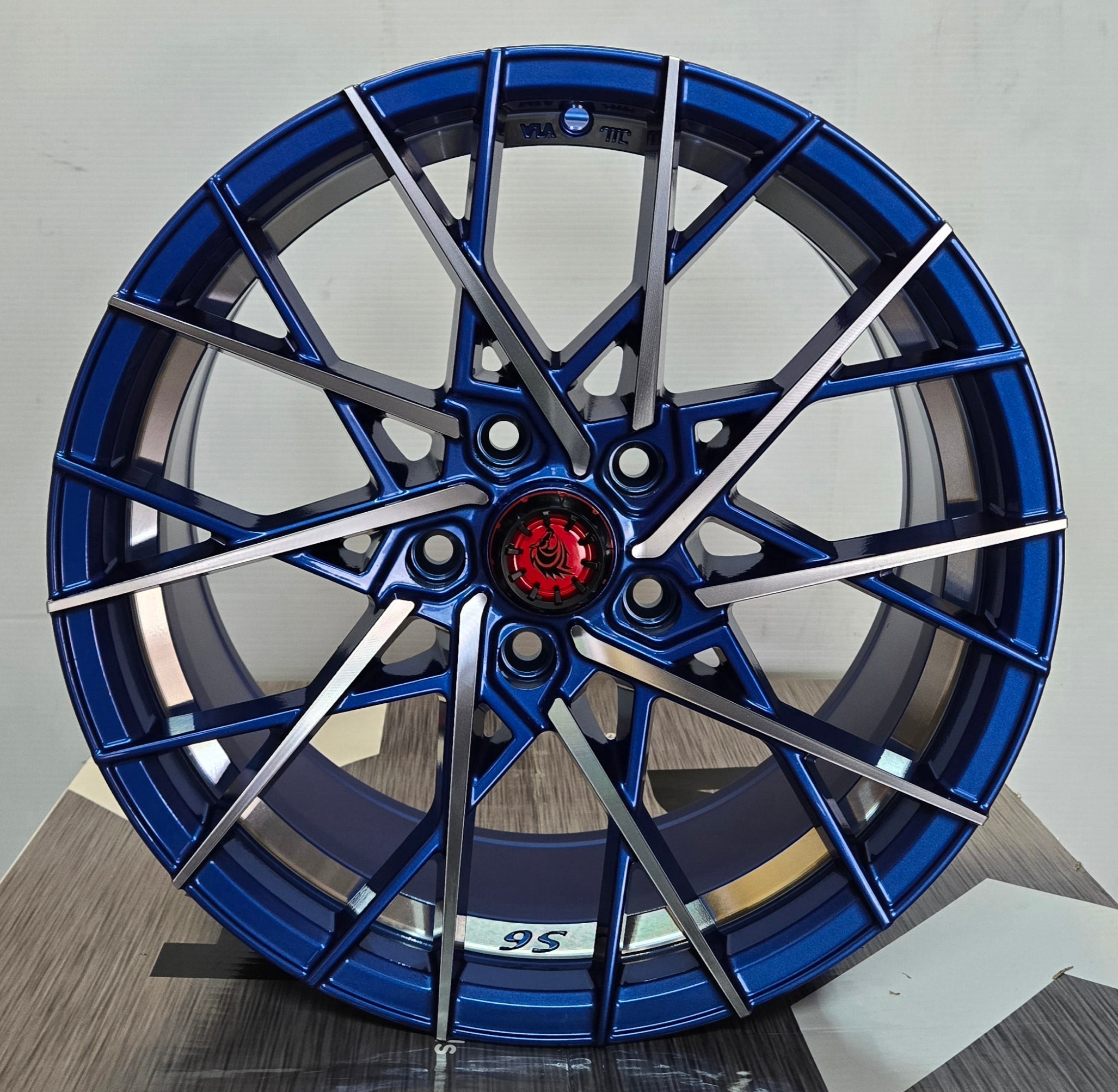 RAPIDASH RD S6 17X7.5 5X4.5 BLUE MACHINE FACE+VC