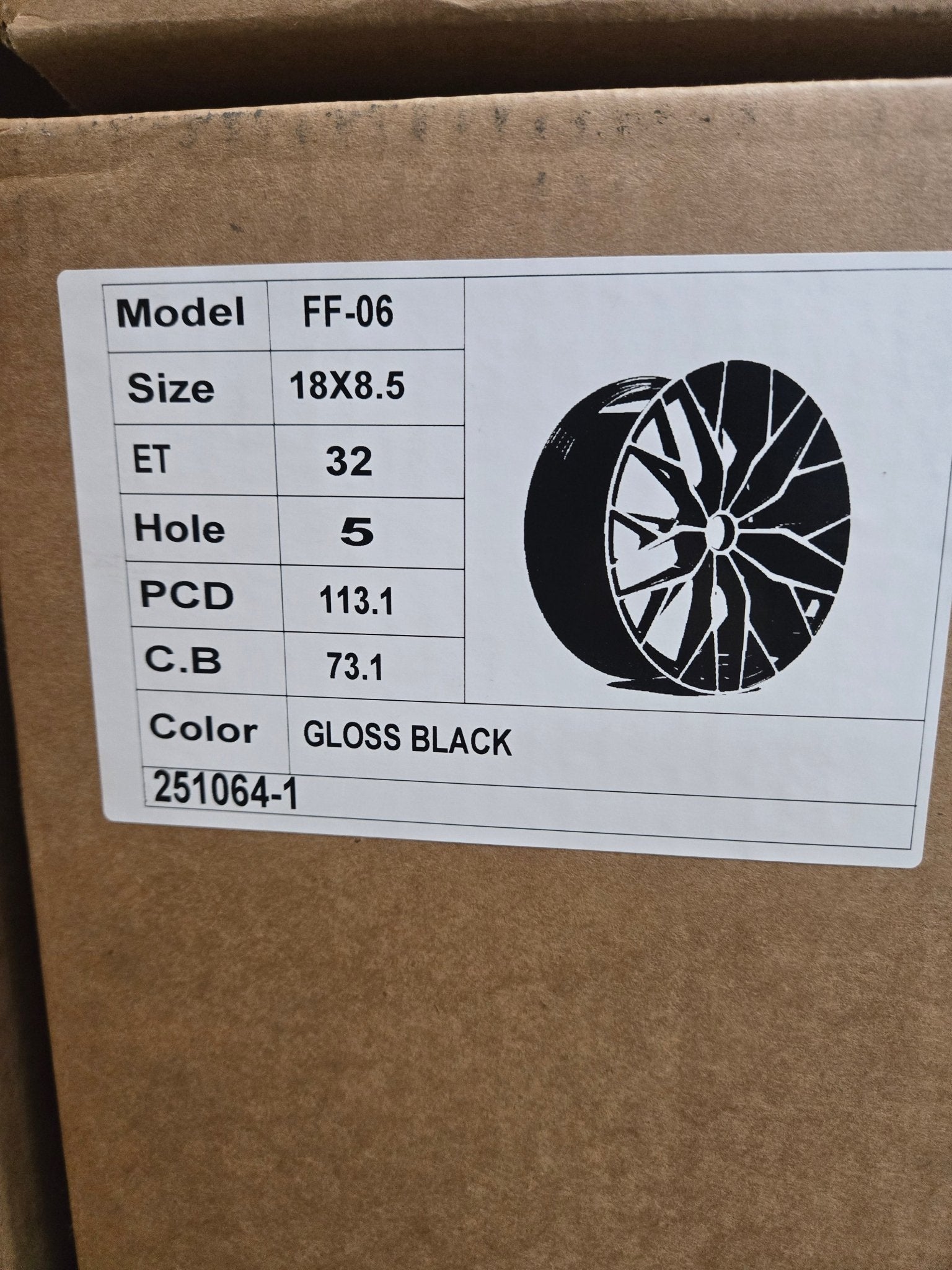PEGASUSS FF-06 18x8.5 5x112 / 5x114.3 PIANO BLACK