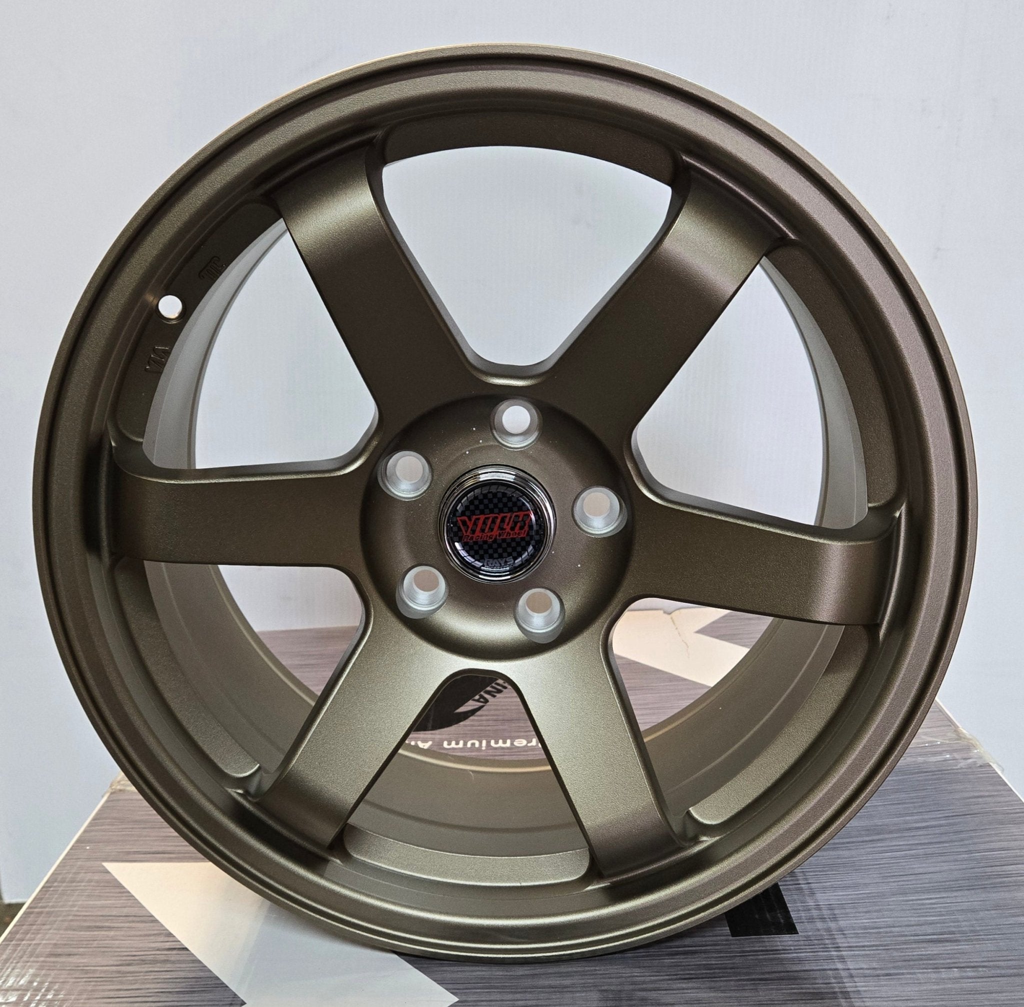 ZS-108 TE37 STYLE 17x8.0 5x112 / 5x114.3 MATTE BRONZE