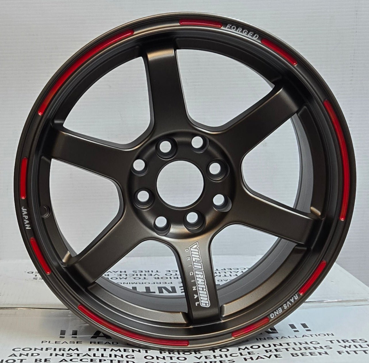 NISOSHI NS231 TE37-REP 15x7.0 4x100 / 4x114.3 MATTE BRONZE RED LIP