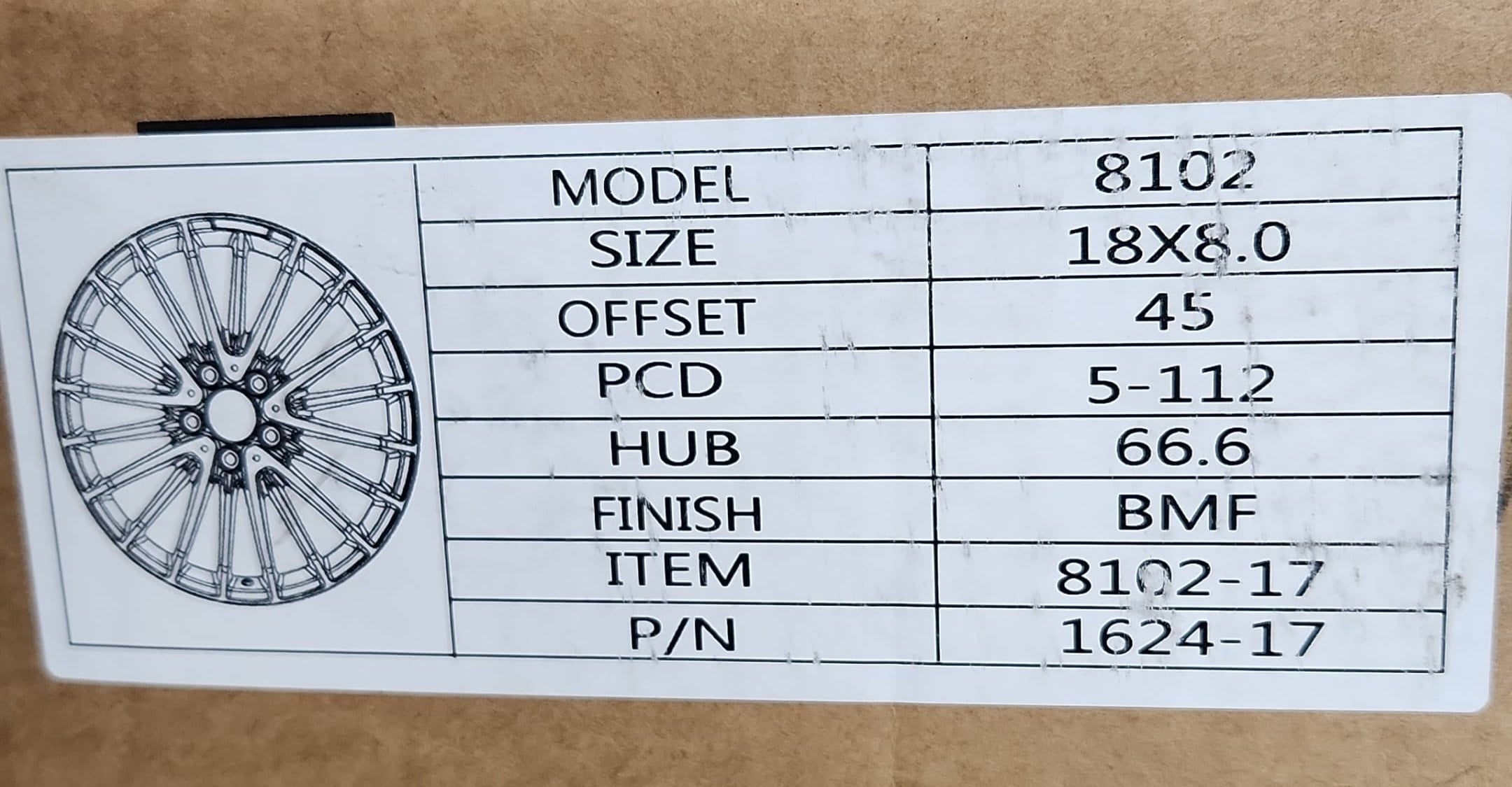 8102 18x8.0 5x112 BLACK MACHINED FACE