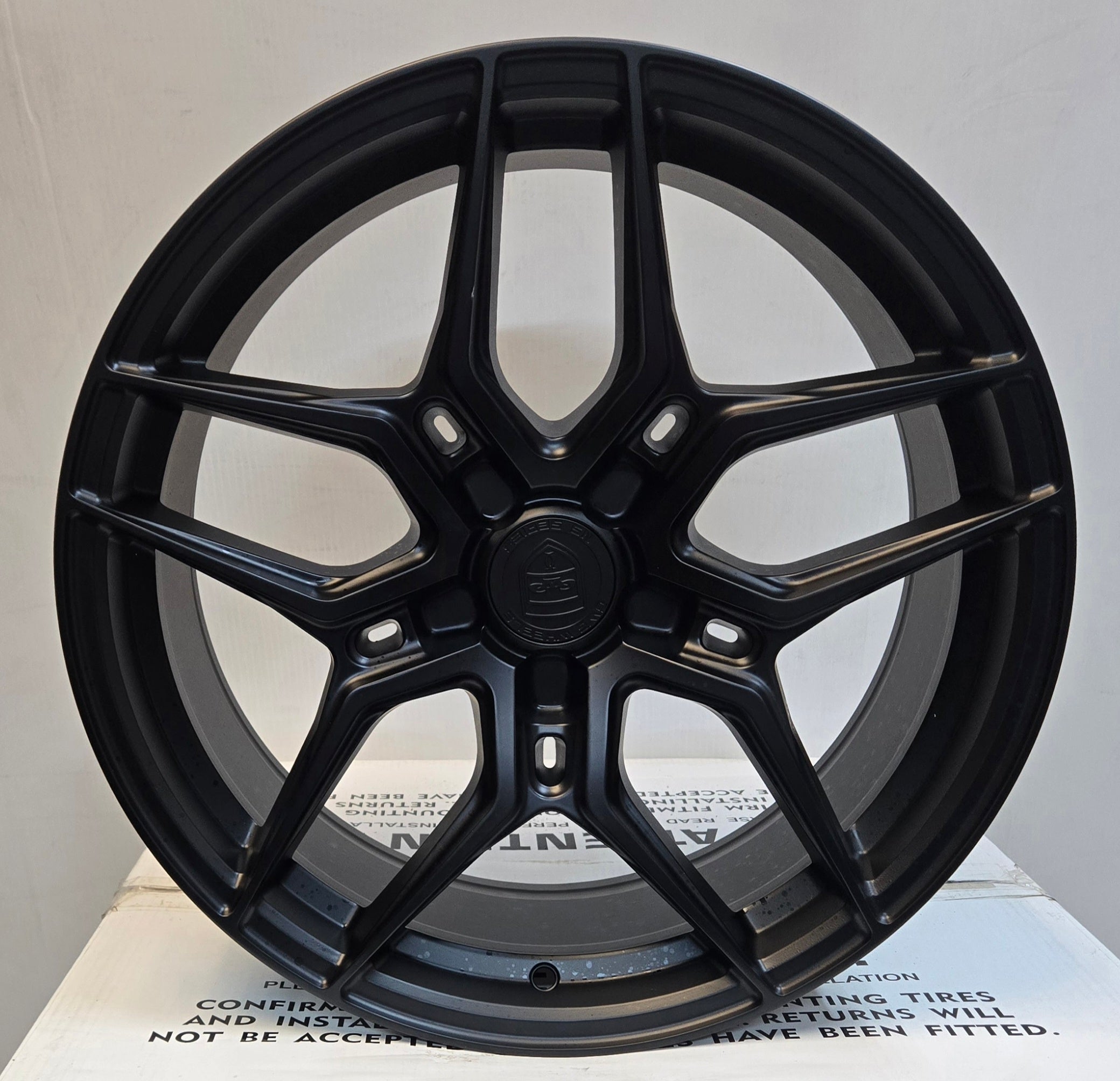 GWG NS7 18x8 BLANK SATIN BLACK