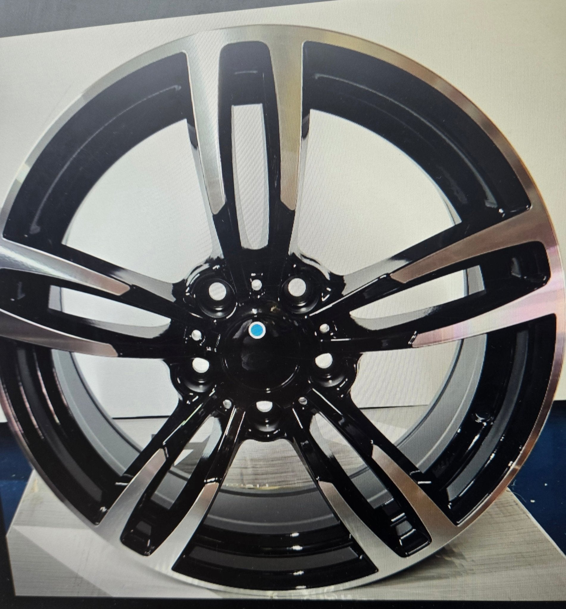 5468 19x9.5 5x120 BLACK MACHINED FACE