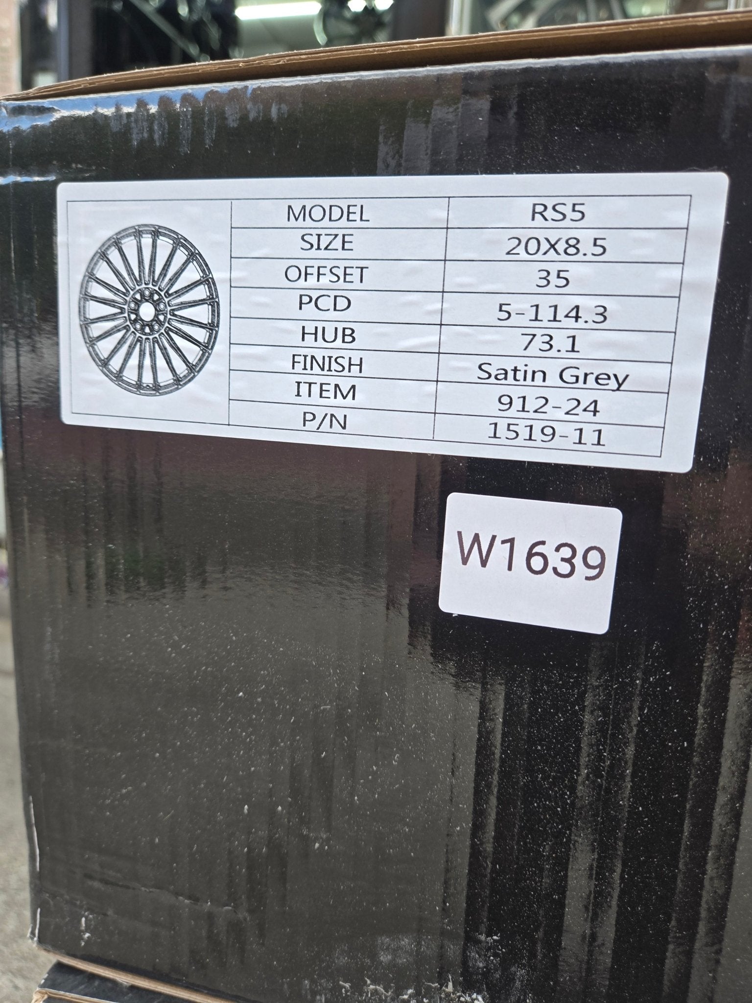 W1639 20X8.5 5X114.3 SATIN GREY