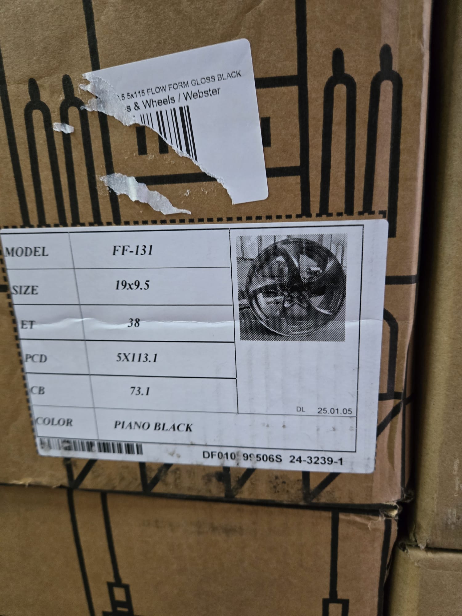 PEGASUS FF131 19X9.5 5X114.3 5X112 PIANO BLACK