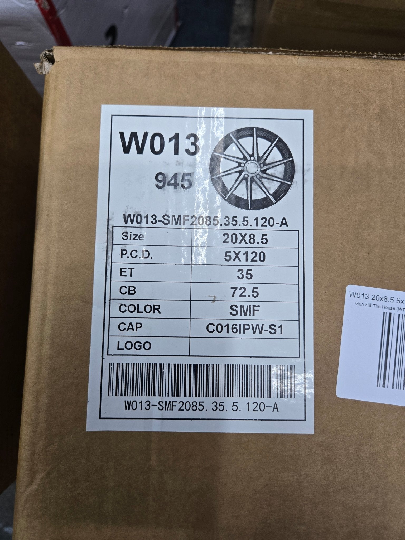 W013 20x8.5 5x120 SILVER MACHINE FACE