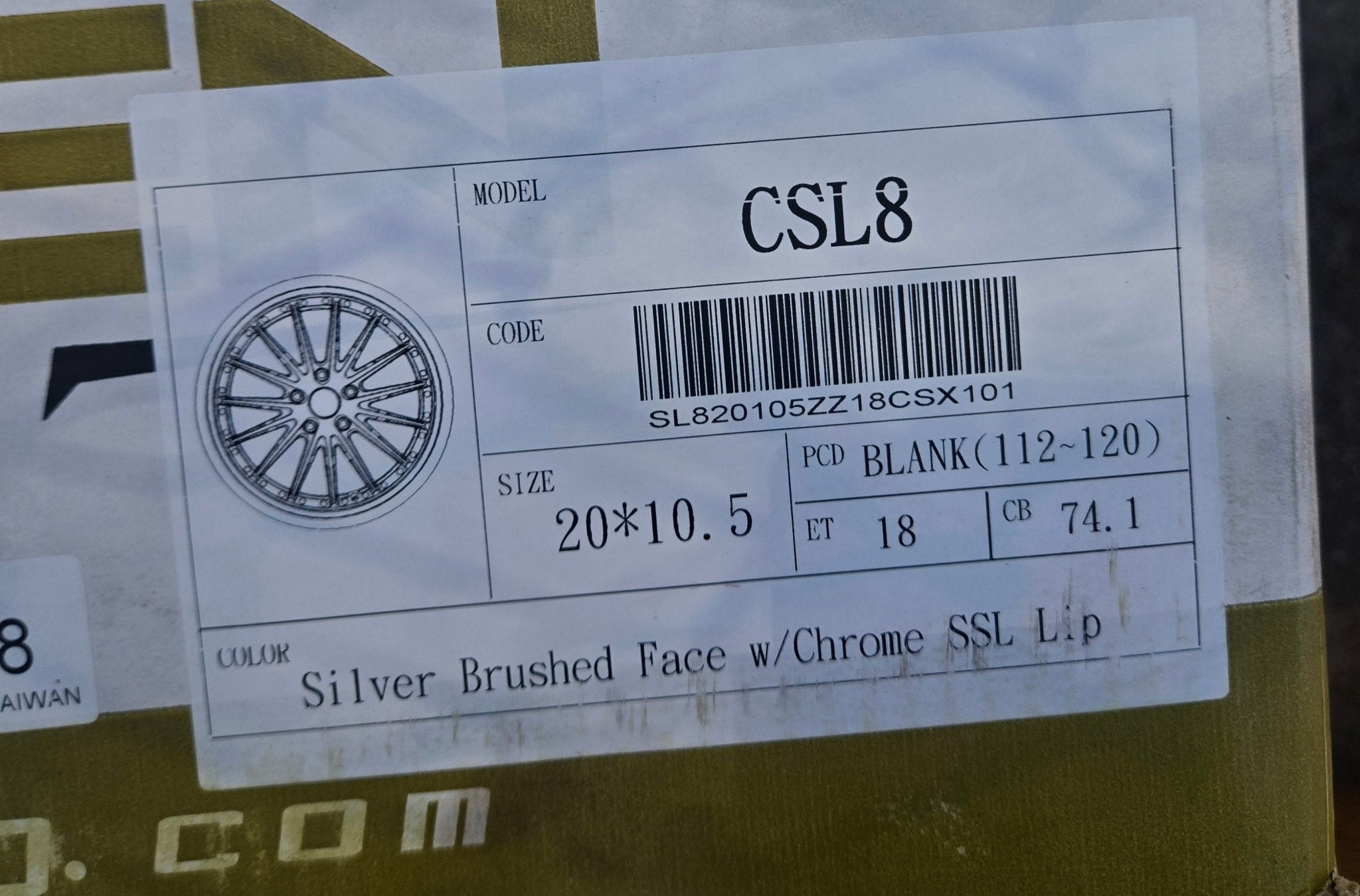 RENNEN CLS-8 20X10.0 5X114.3 SILVER BRUSHERD