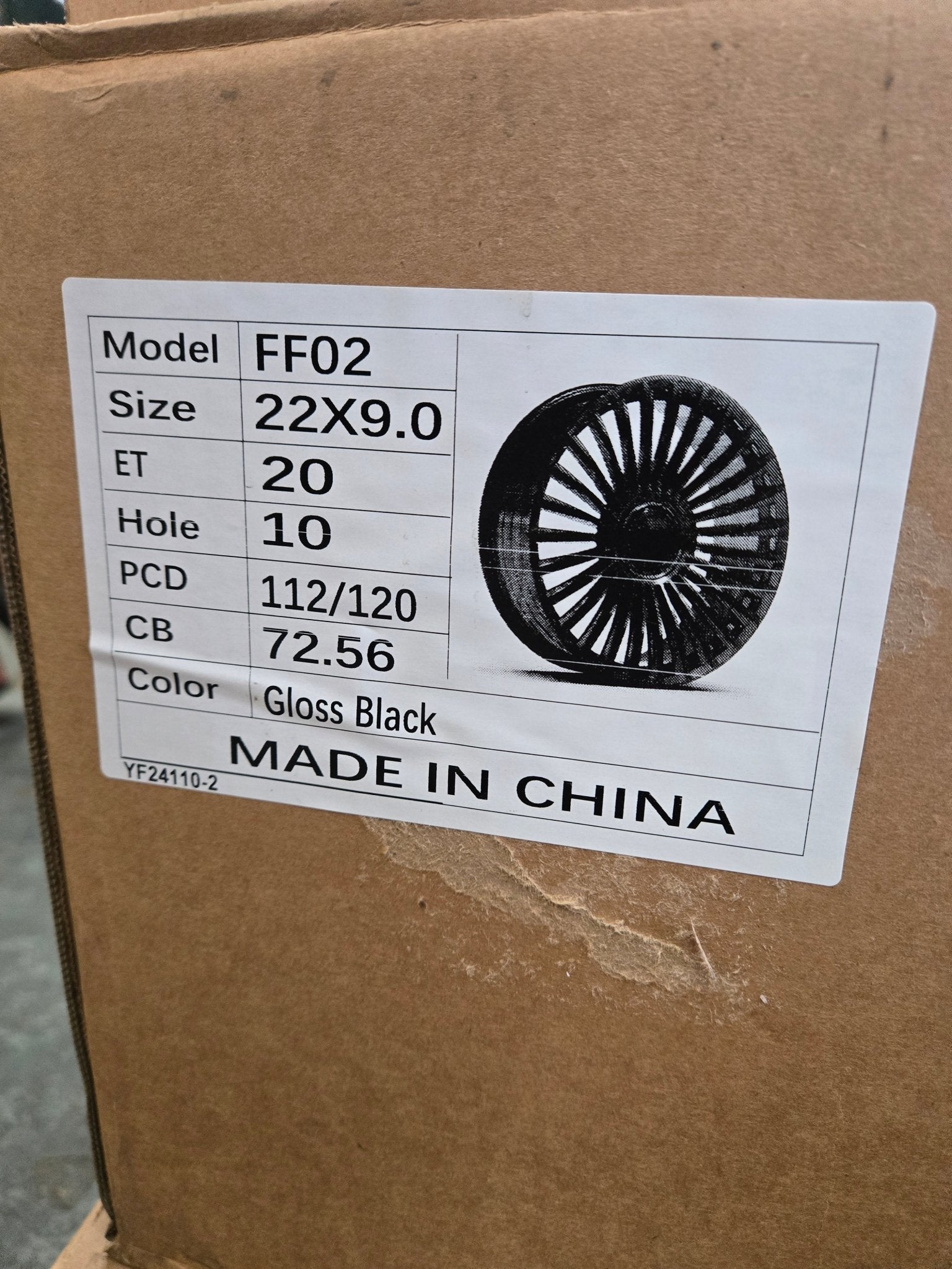 0450 FF02 22x10.5 5x112 PIANO BLACK