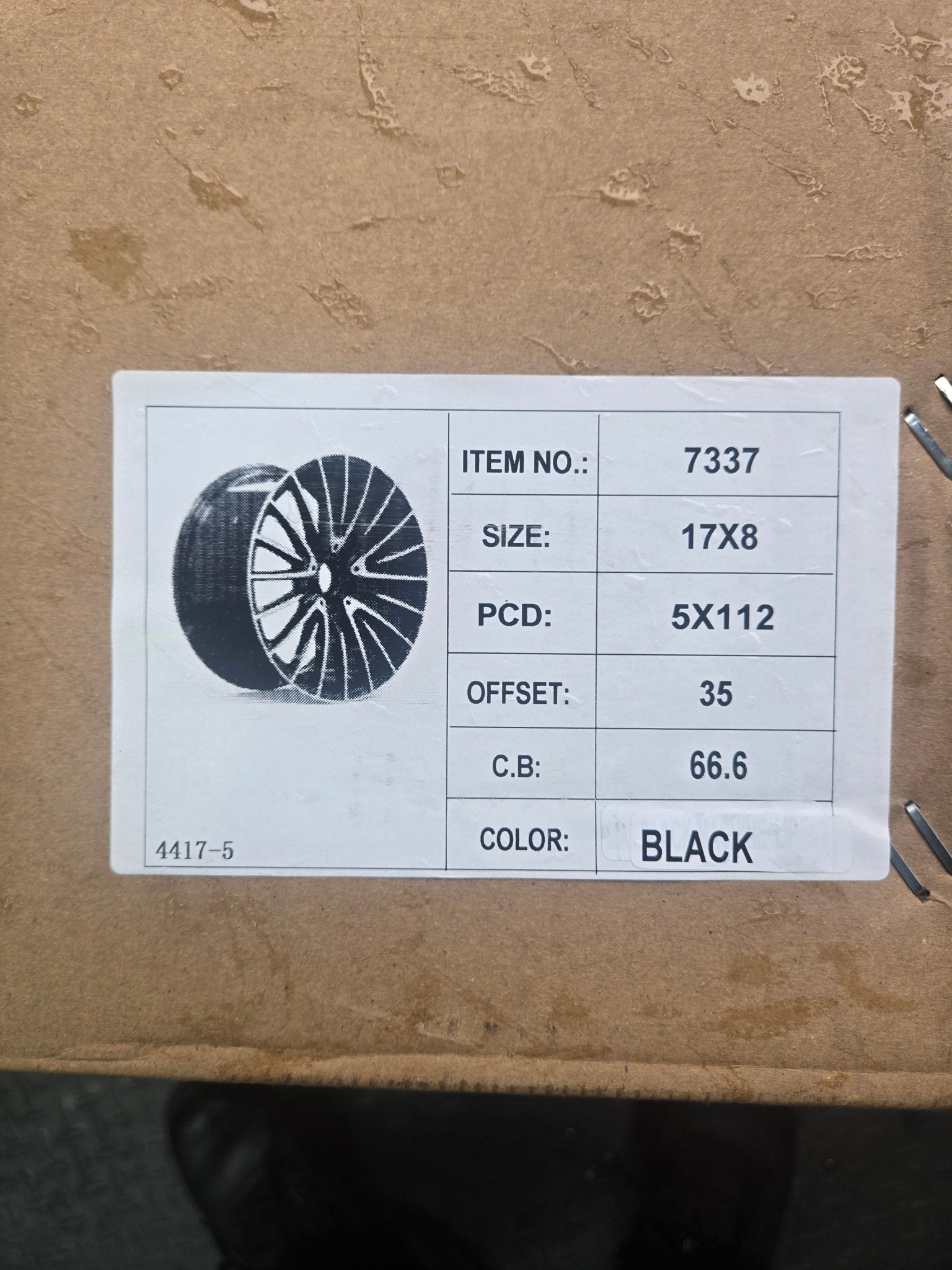 OE-0235 17X8.0 5X112 PIANO BLACK