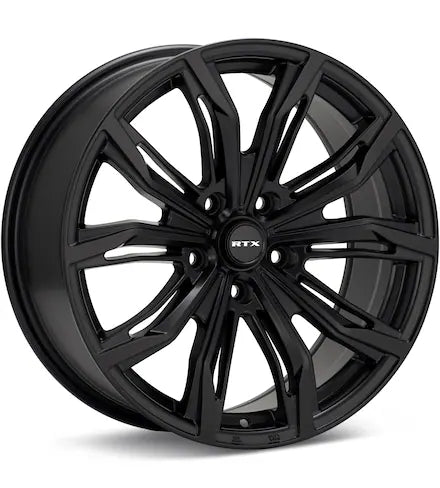 RTX WHEELS BLACK WIDOW SATIN BLACK PAINTED