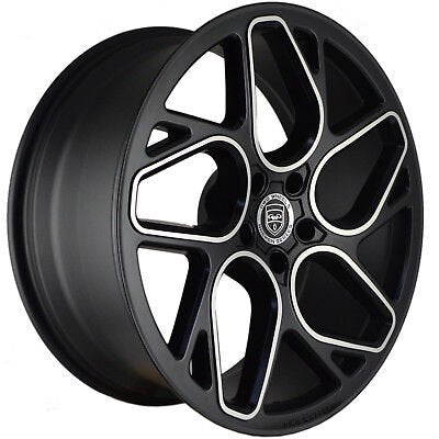 GWG BREMEN 20x10 LEFT BLANK SATINT BLACK MACHINED