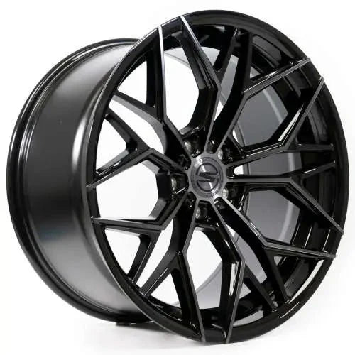 ARENA S105 SYNDICATE 20X10.5 5X112 GLOSS BLACK MACHINED DDT FACE AND LIP