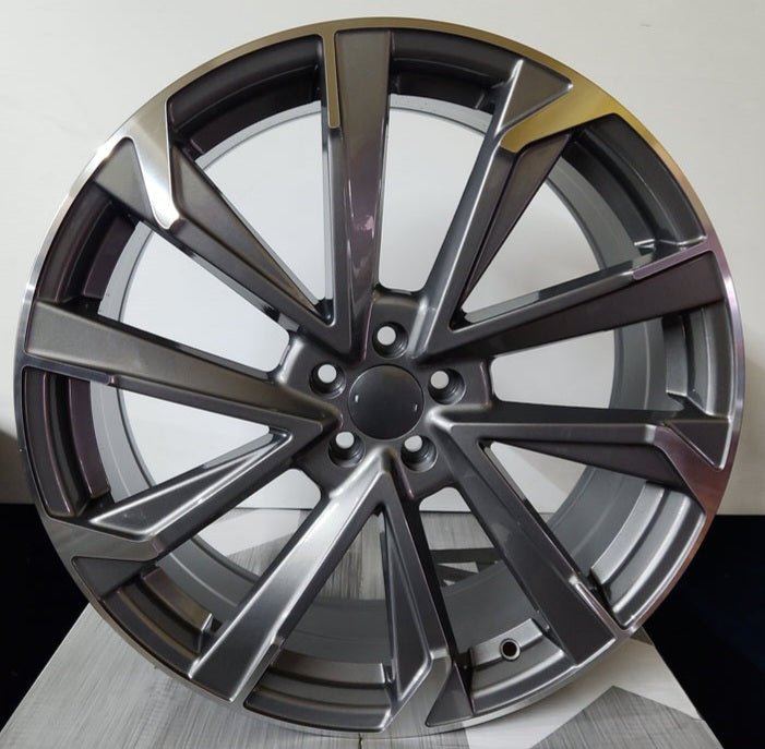 WEOE TOY WHEELS -556523 CRL 20X7.5 5X100 GUN METAL MACHINED FACE