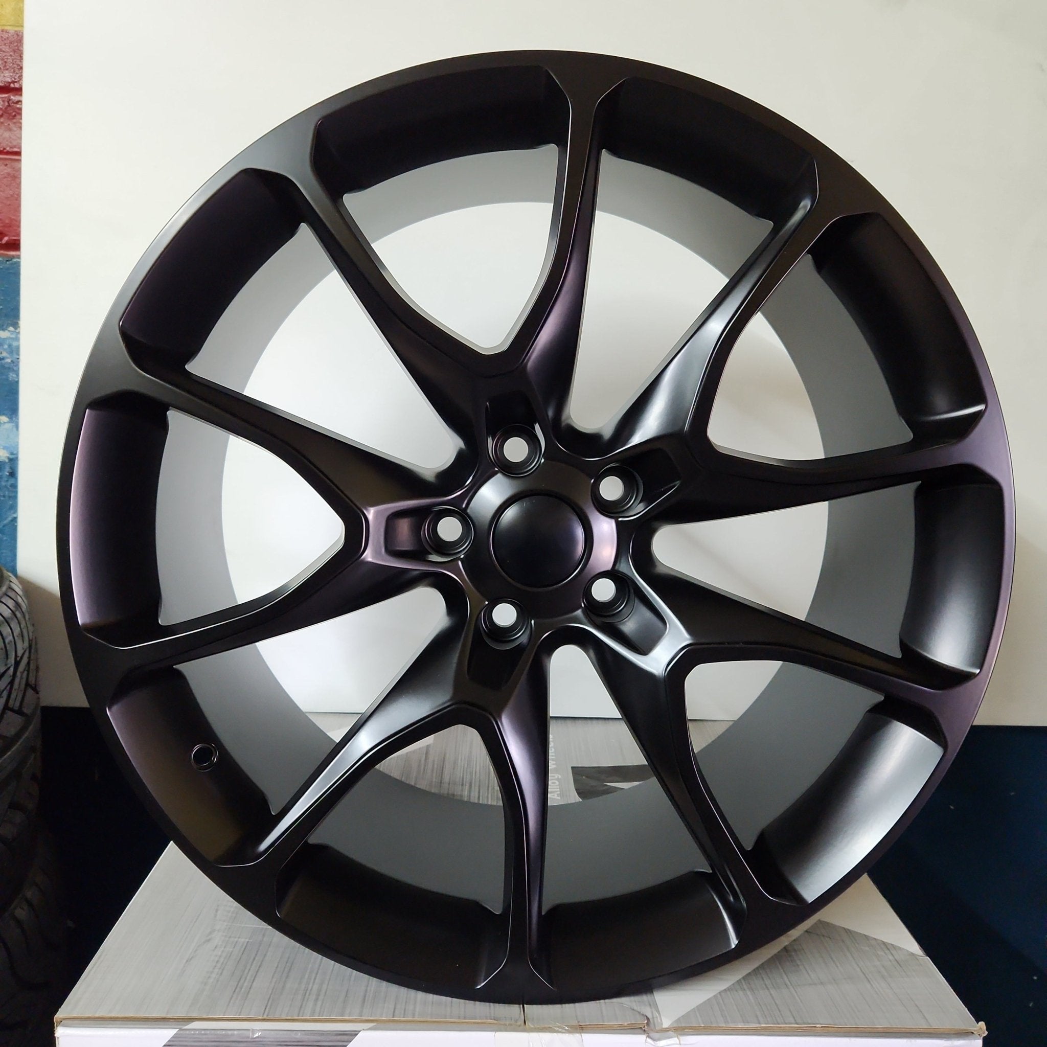 W502 22x10 5x127 SATIN BLACK