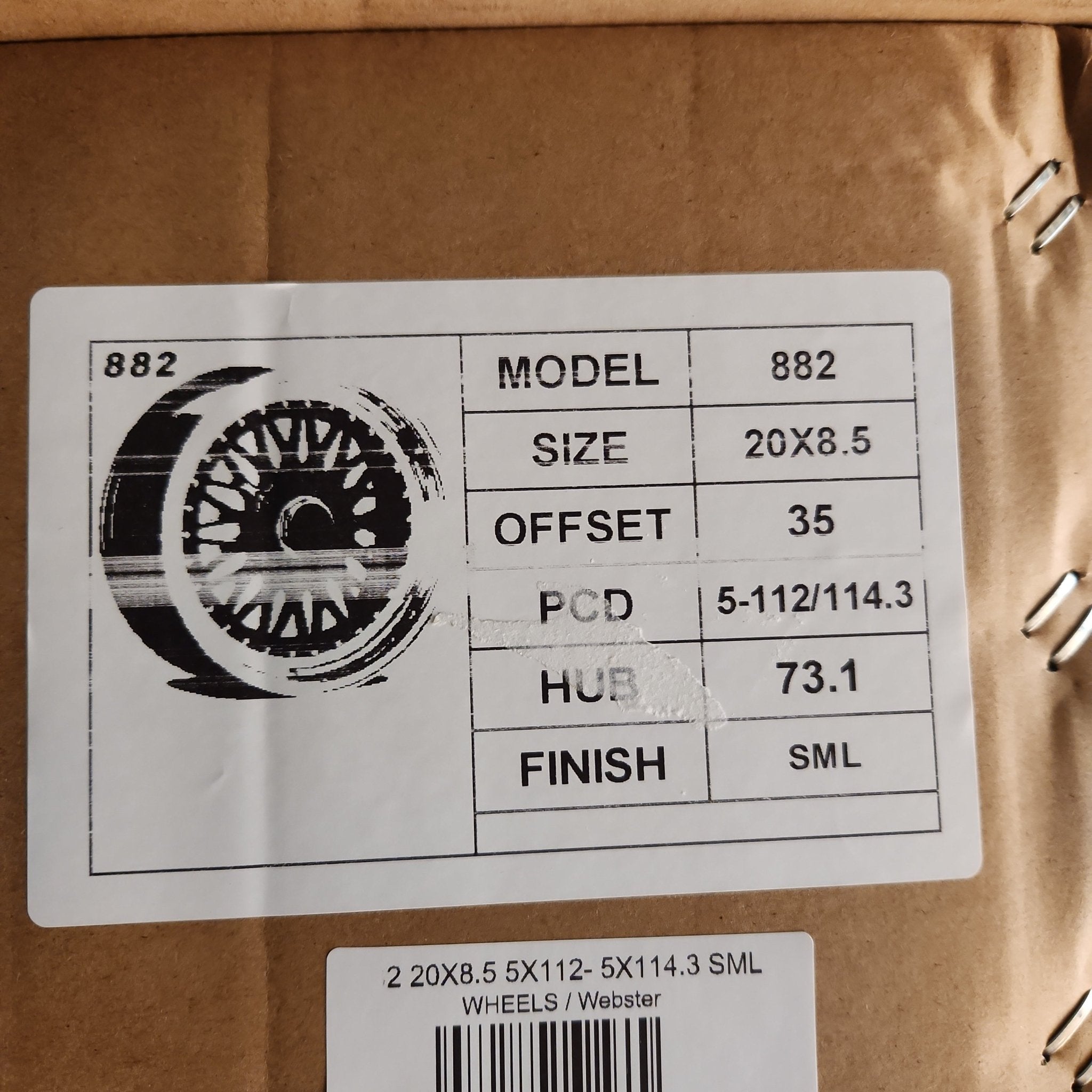 882 20X8.5 5X112- 5X114.3 SML
