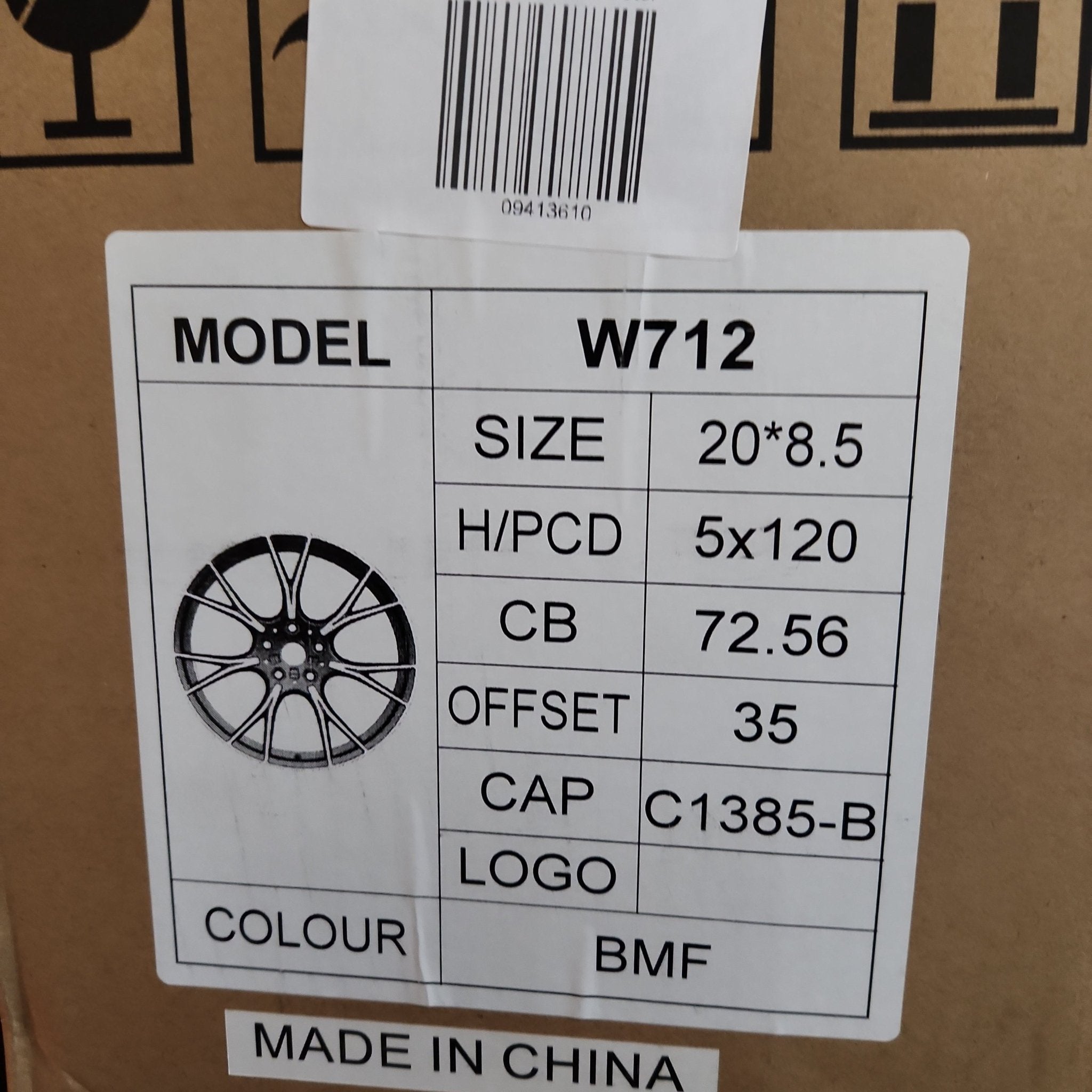 W712 20X8.5 5X120 BMF