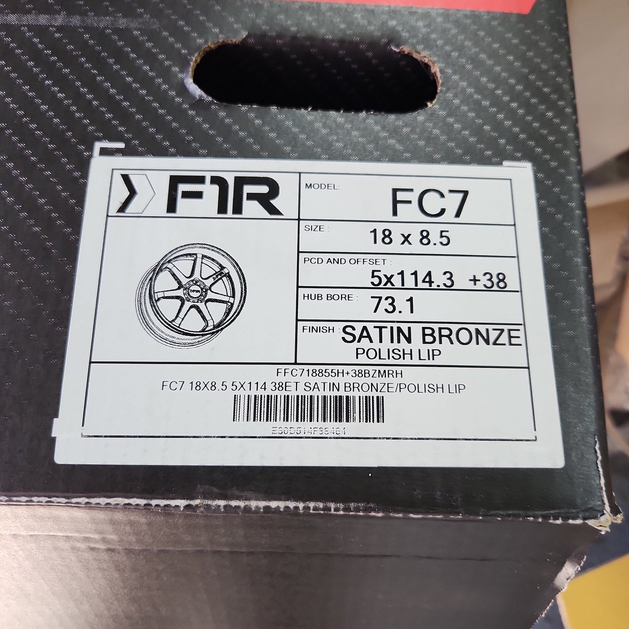 F1R FC7 18X8.5 5X114.3 SATIN BRONZE