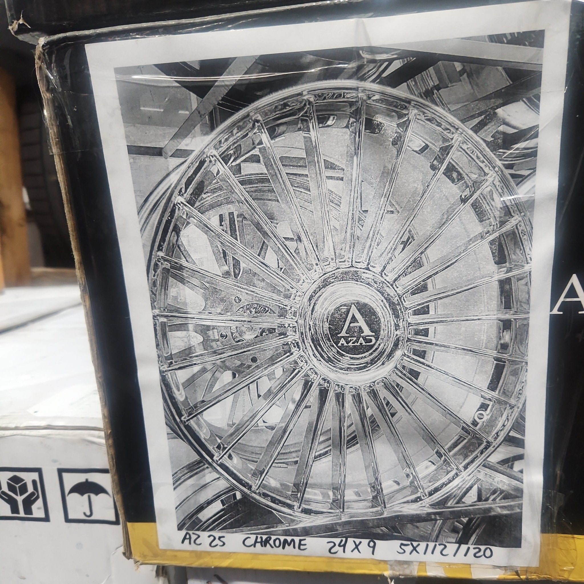 AZAD AZ25 24X9 5x112- 5x120 CHROME