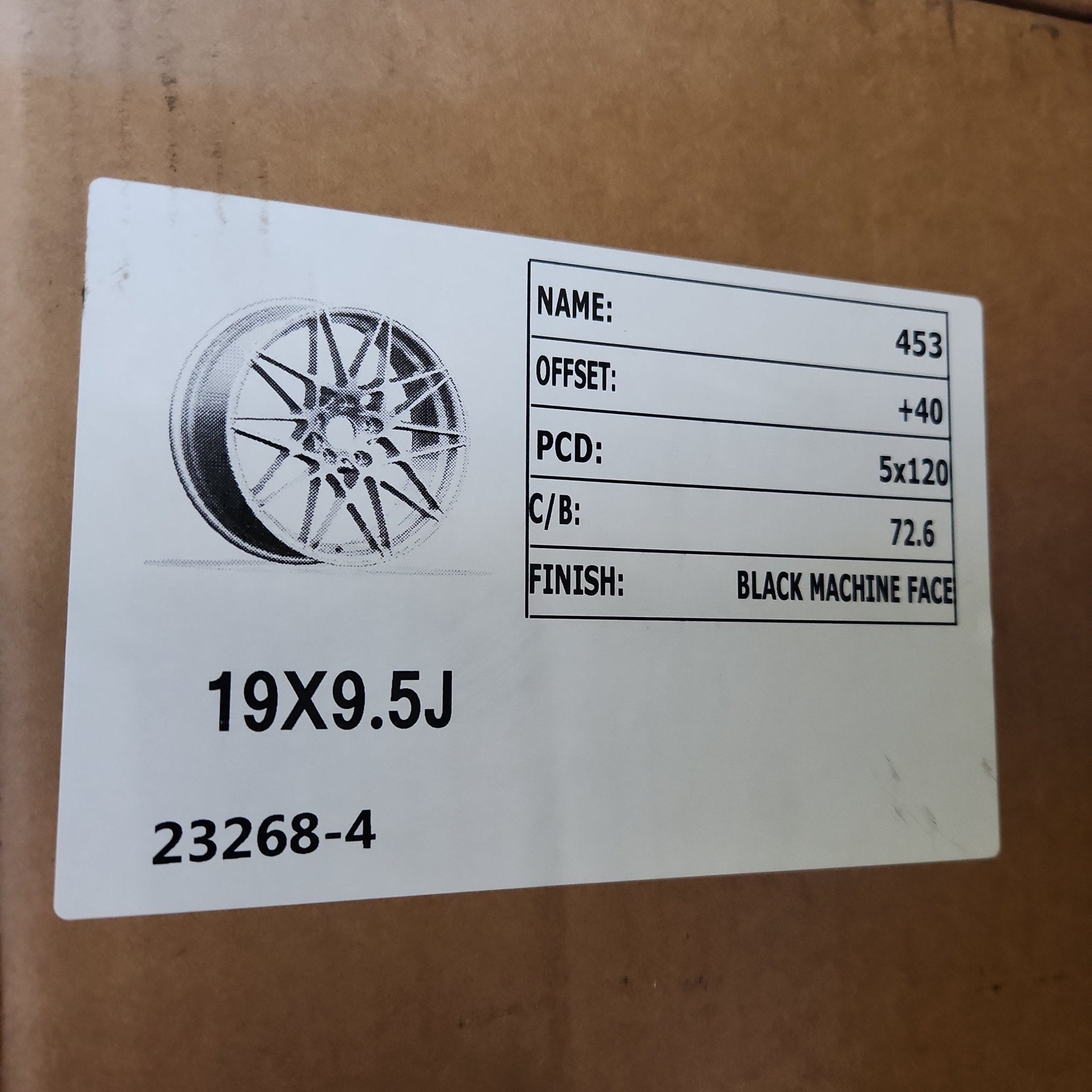 OE-0173 666M 19x9.5 5x120  BLACK MACHINED FACE