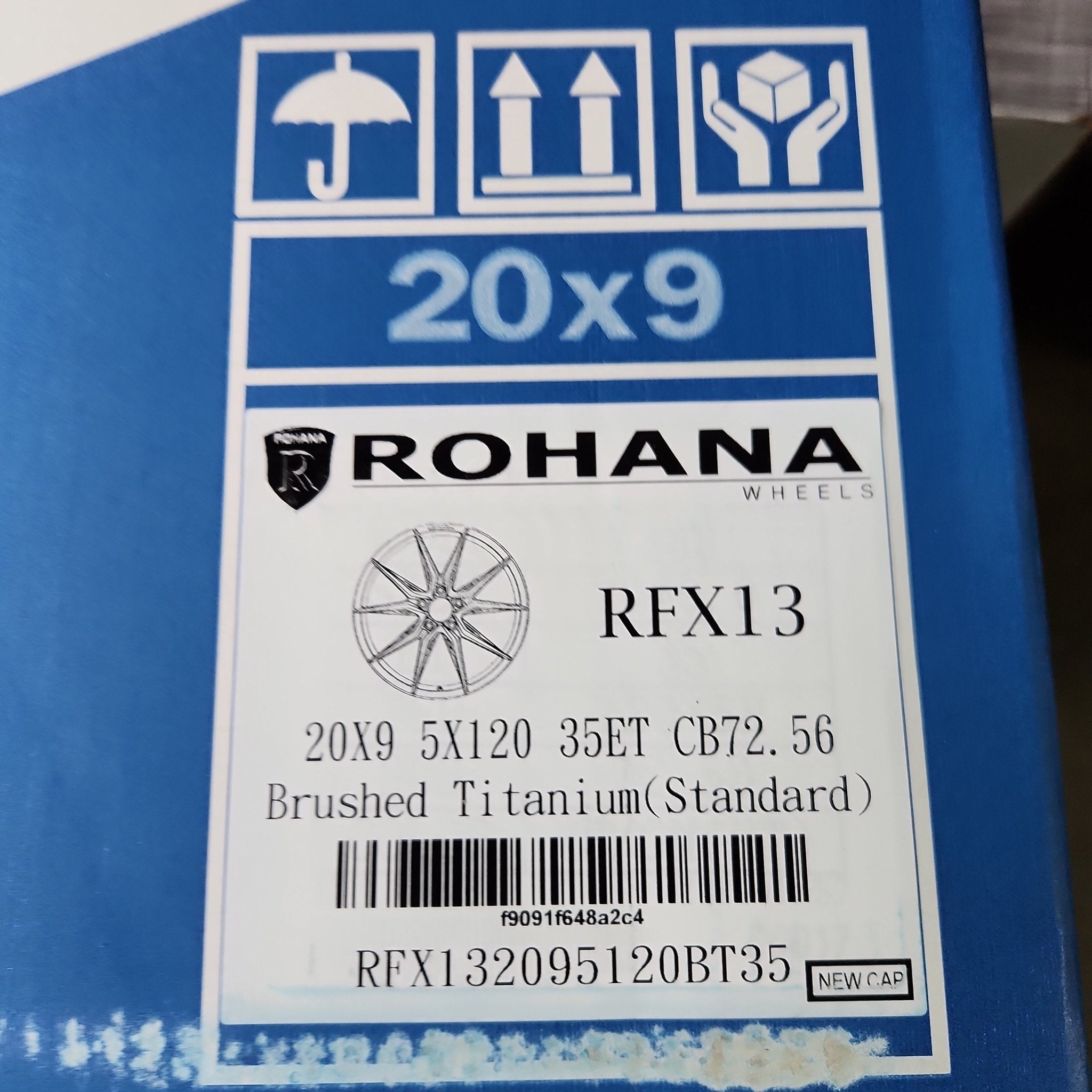ROHANA RFX13 20x9.0 5x120 BRUSHED TITANIUM