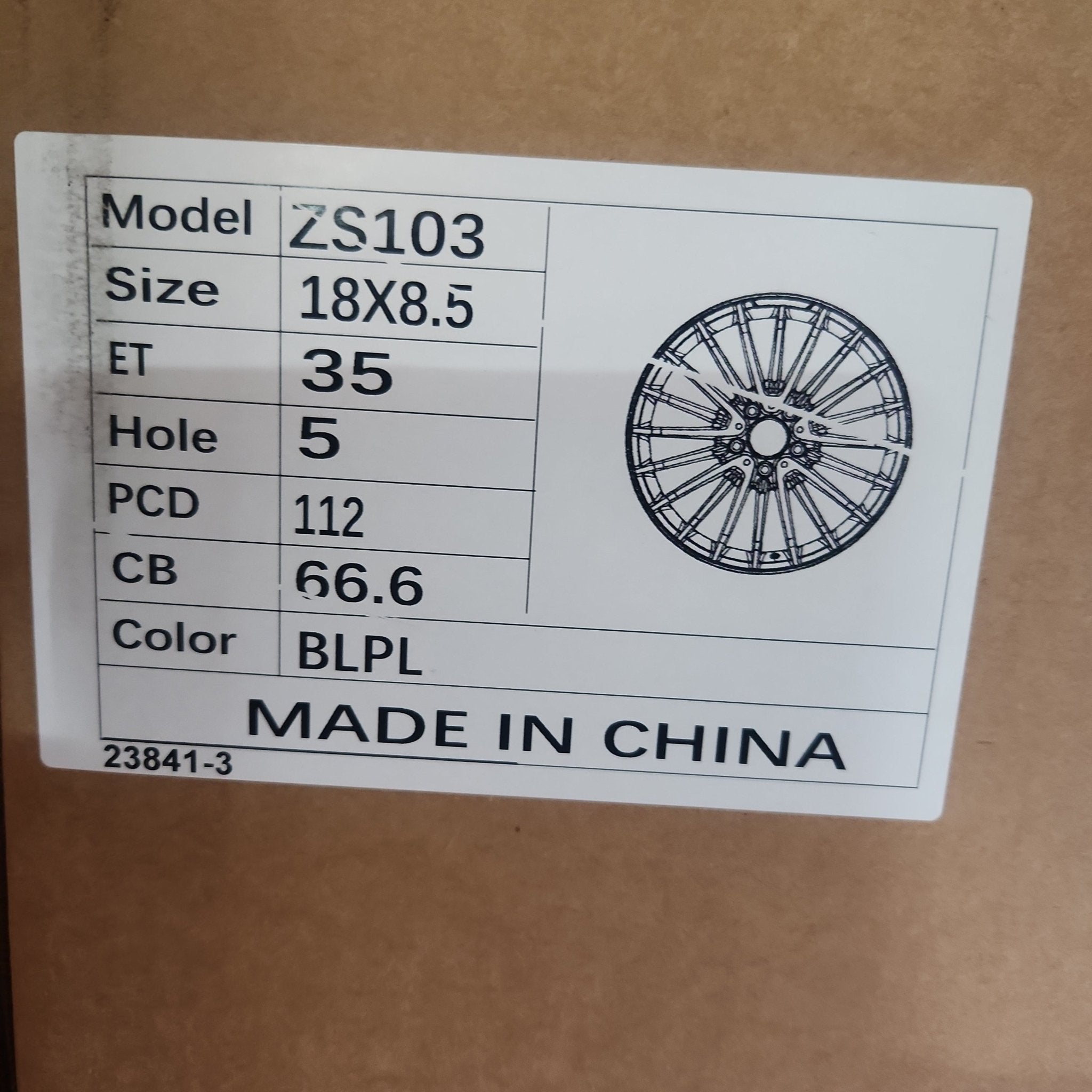 OE 0235 18X8.5 5X112 MATTE BLACK MACHINED LIPS