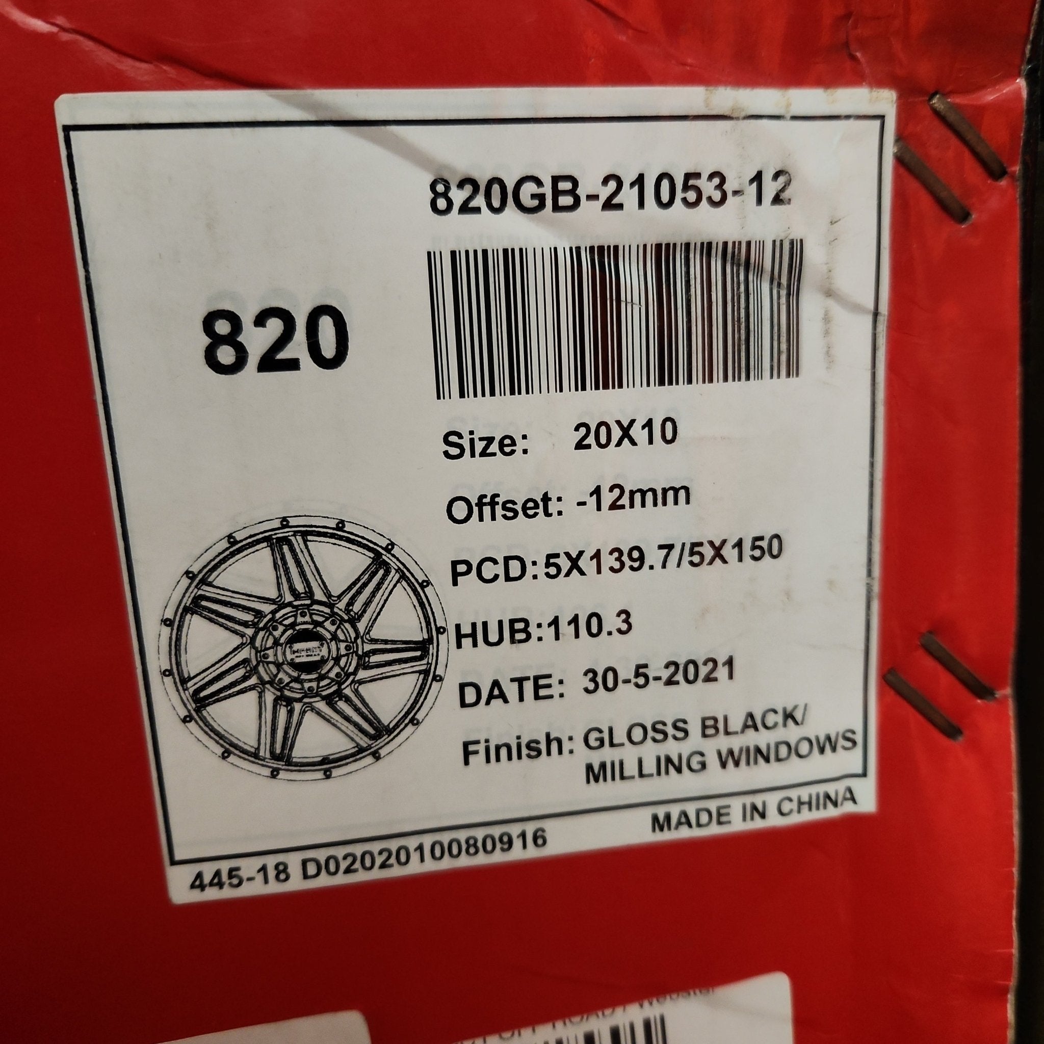 IMPACT OFF ROAD  820  20X10  5x5.5 - 5X150