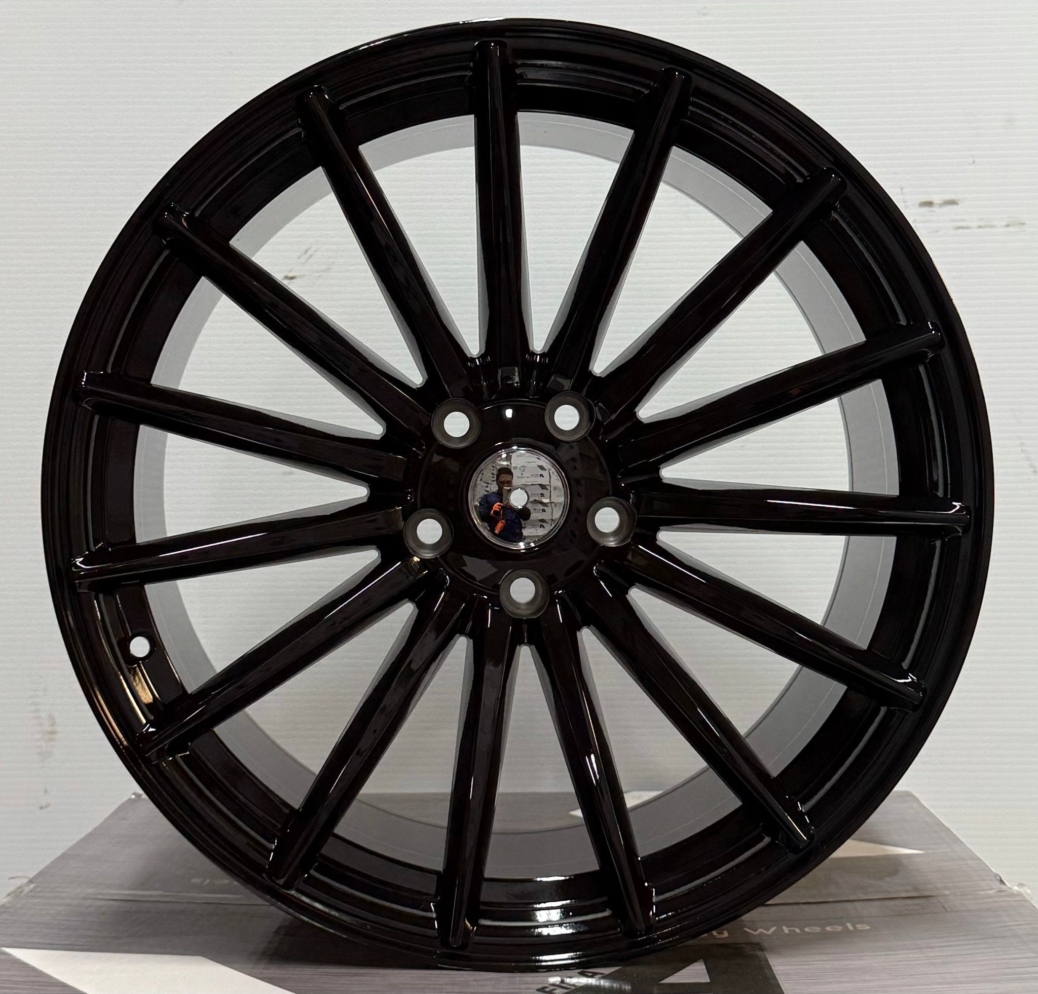 PEGASUS-0084 Si-02 19x8.5 5x112 / 5x114.3 GLOSS BLACK
