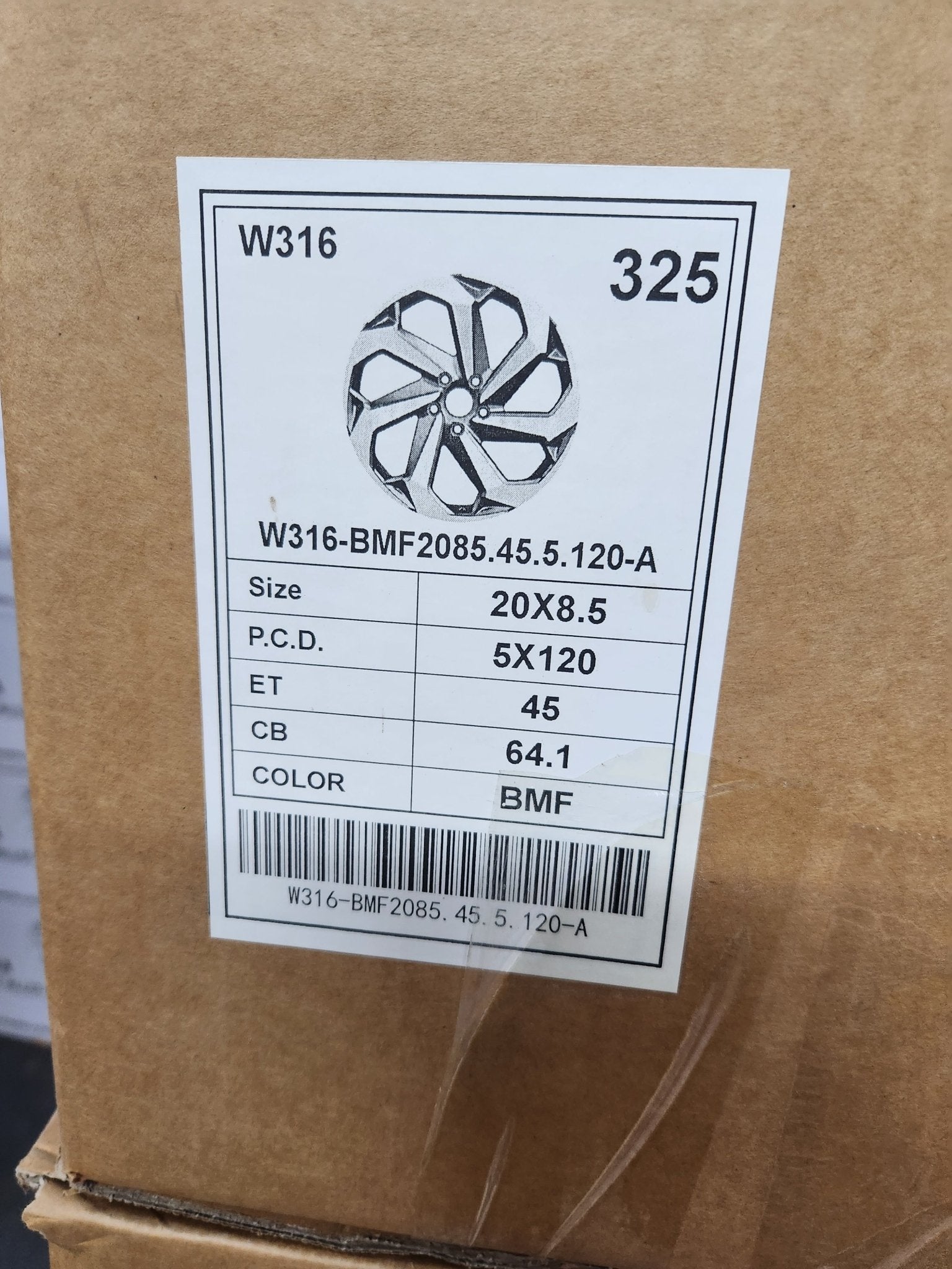 W316 20x8 5x120 BMF