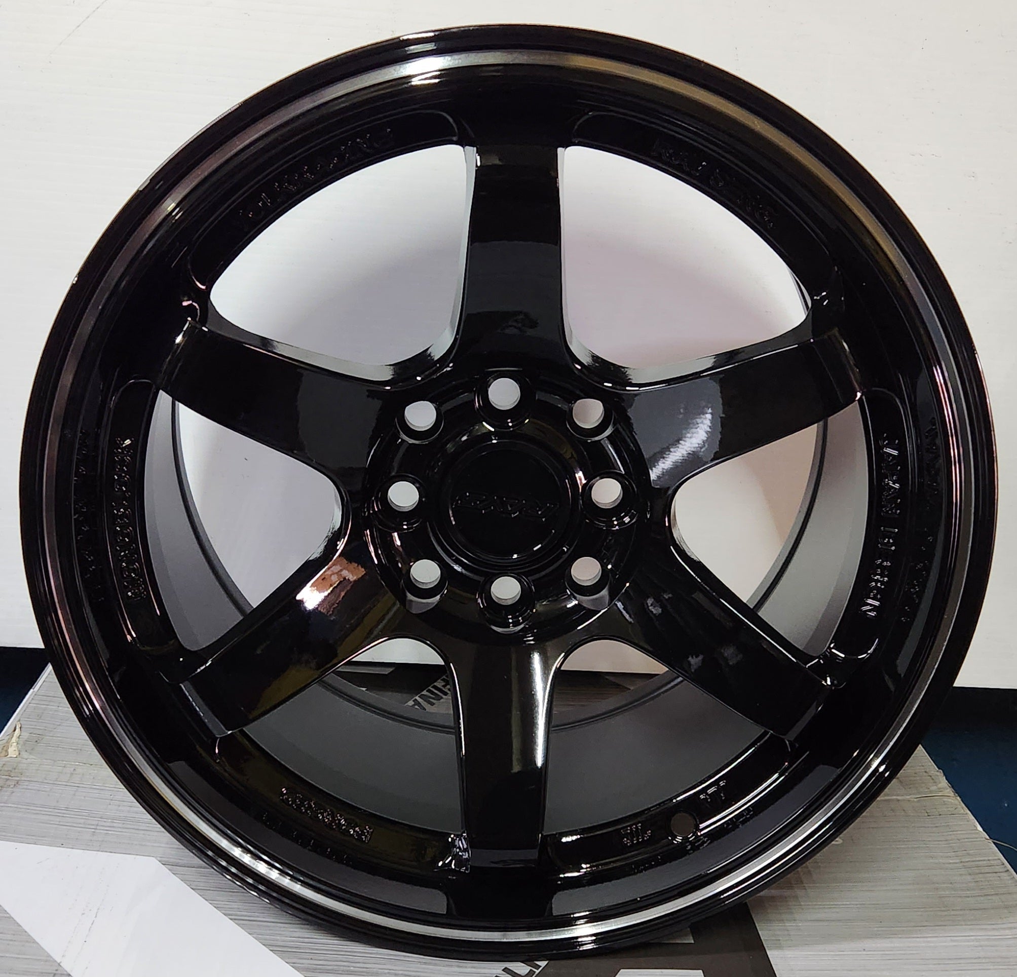 NISOSHI NX25 15X8.25 4X100- 4X114.3  PIANO  BLACK MACHINED  LINE