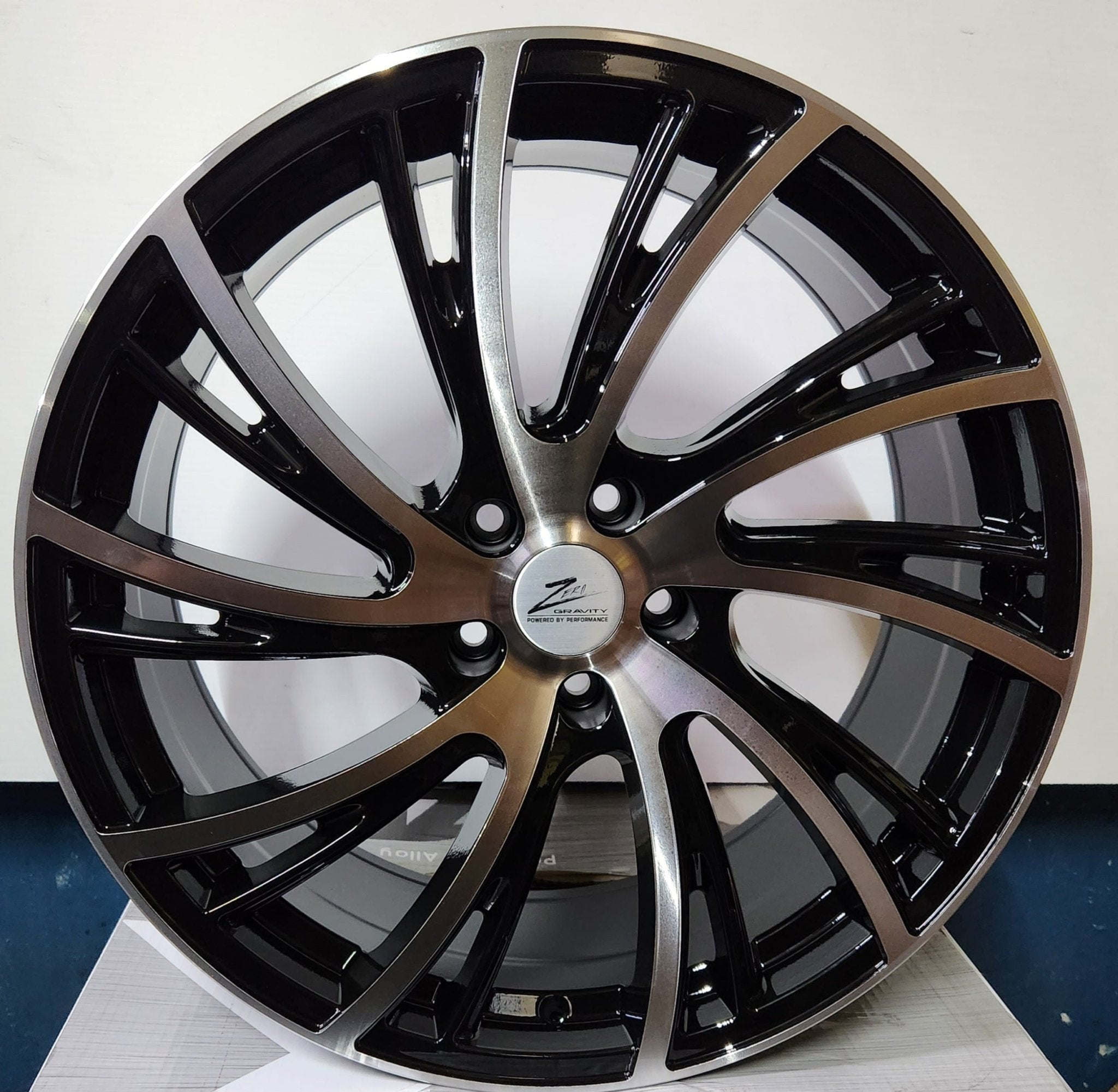 ZERO GRAVITY ZG101 20X8.5 5X114.3 PIANO BLACK MACHINED FACE