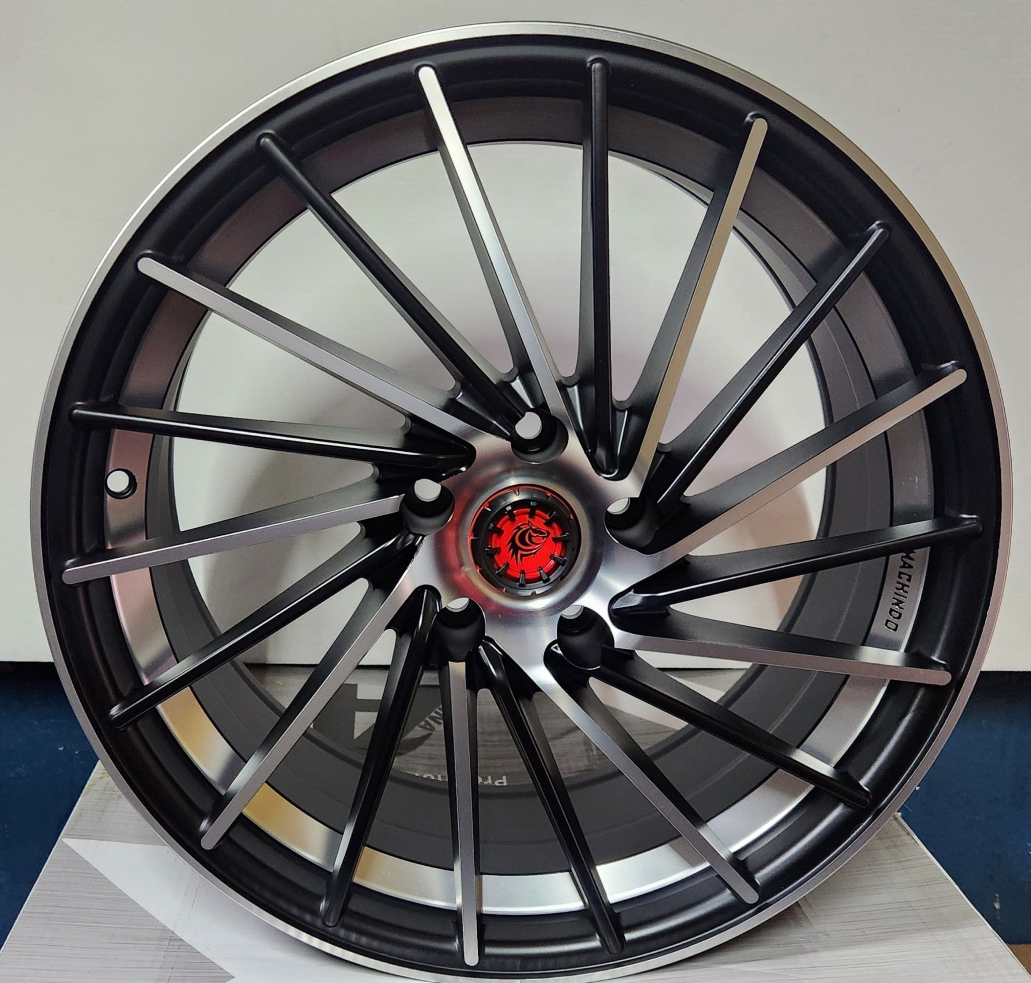 RAPIDASH RD36  189016 18X8.5 5X4.5  MATT  BLACK MACHINE  FACE+UC