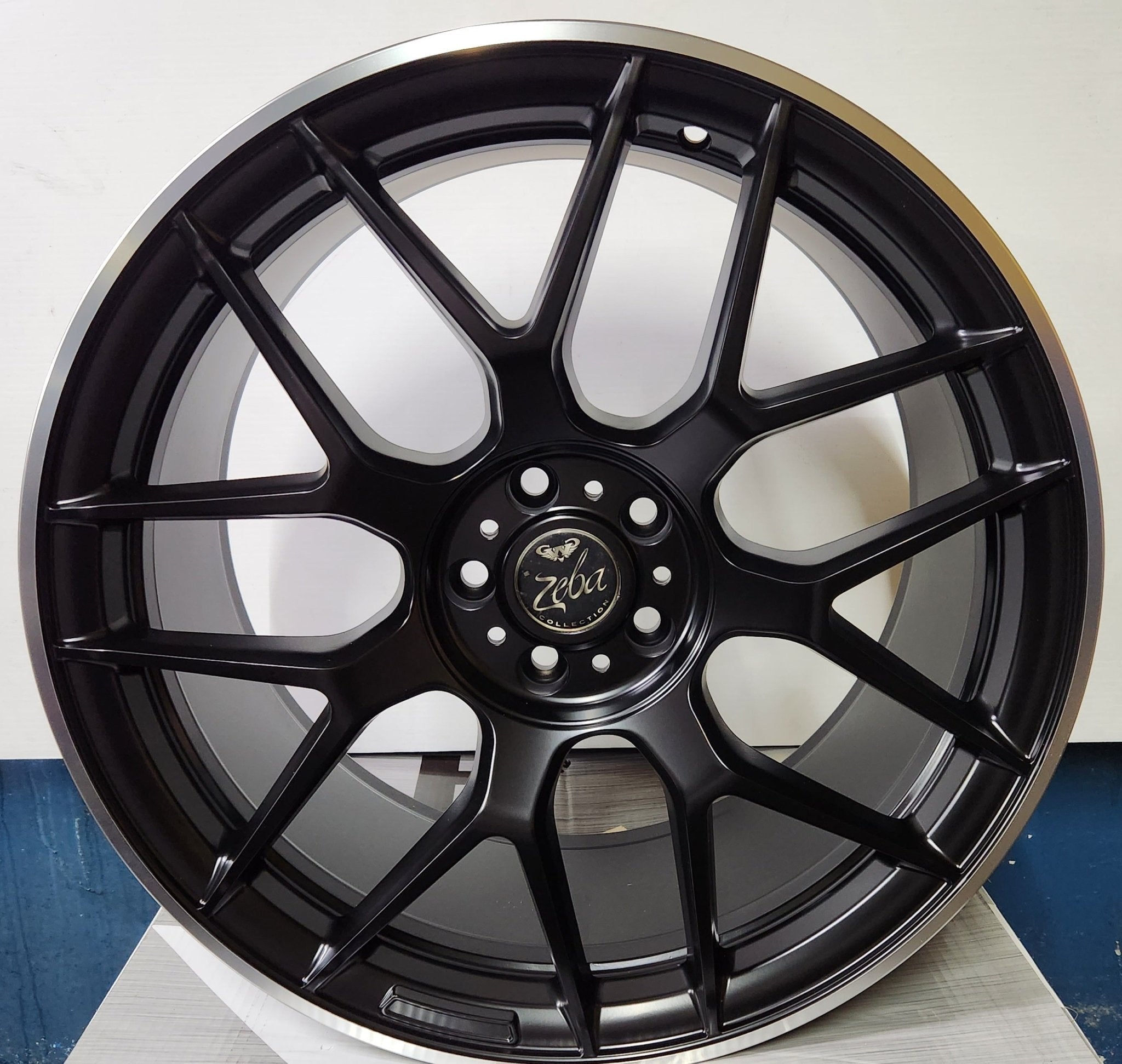 W840 WHEELS 20X9.5 5X112 SATIN BLACK MACHINED LIP