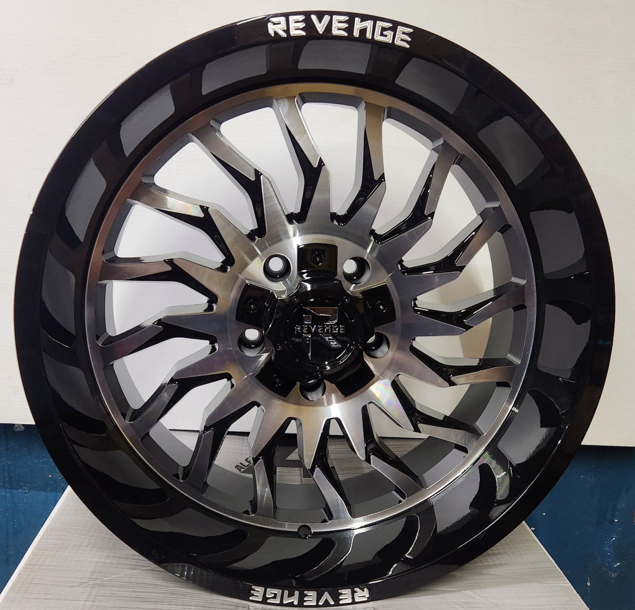 REVENGE RV-204 20X10 5X127 5X139.7 BLACK MACHINED