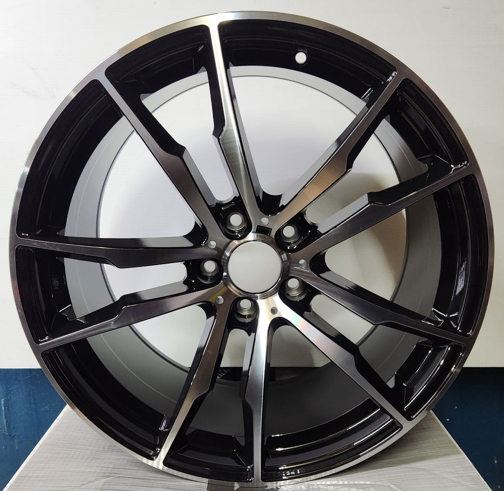 OE-5433 20X10 5X120 BLACK MACHINE FACE