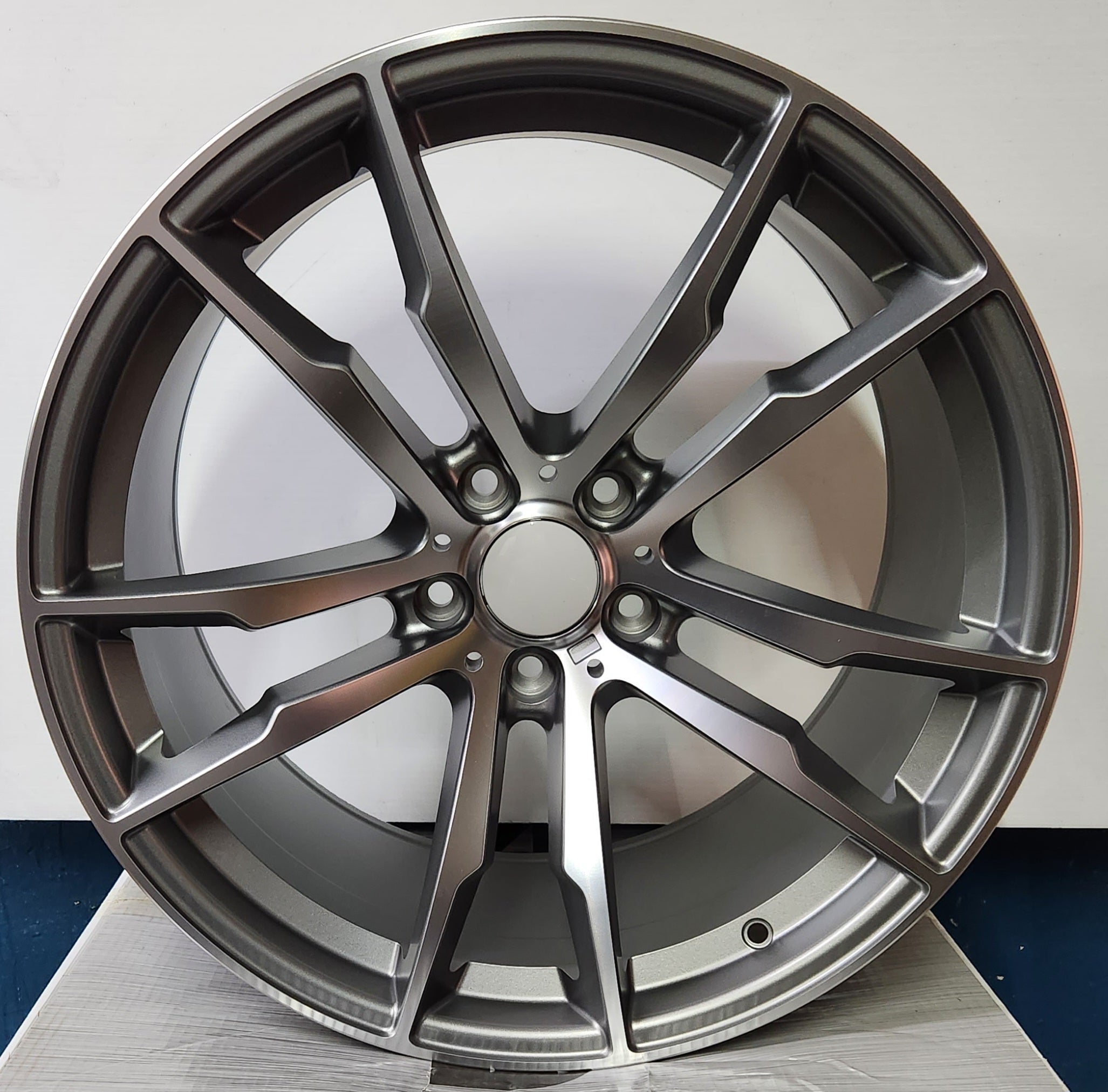 OE-5433 20X11 5X120 MATTE GUNMETAL MACHINE F
