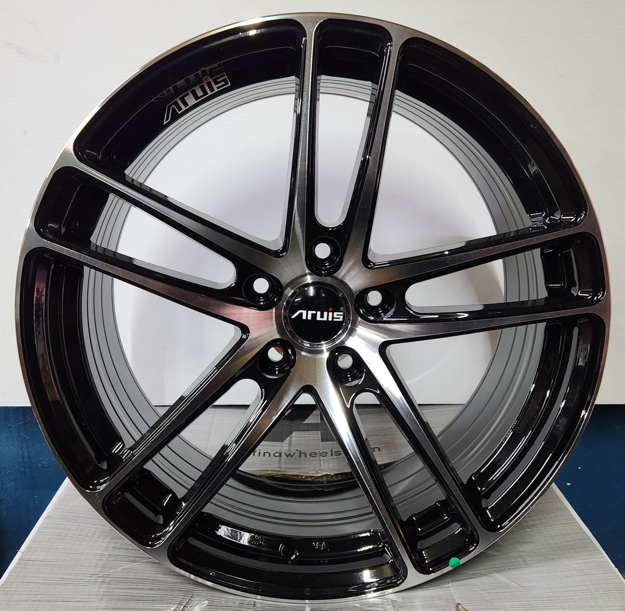 PEGAUS AS77 19X8.5 5X120  BLACK MACHINE FACE