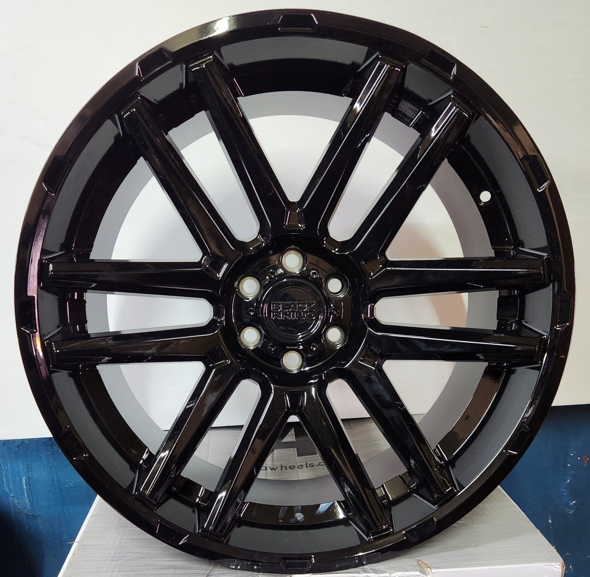 BLACK RHINO TOMAHAWK 22X10 6X120 GLOSS BLACK