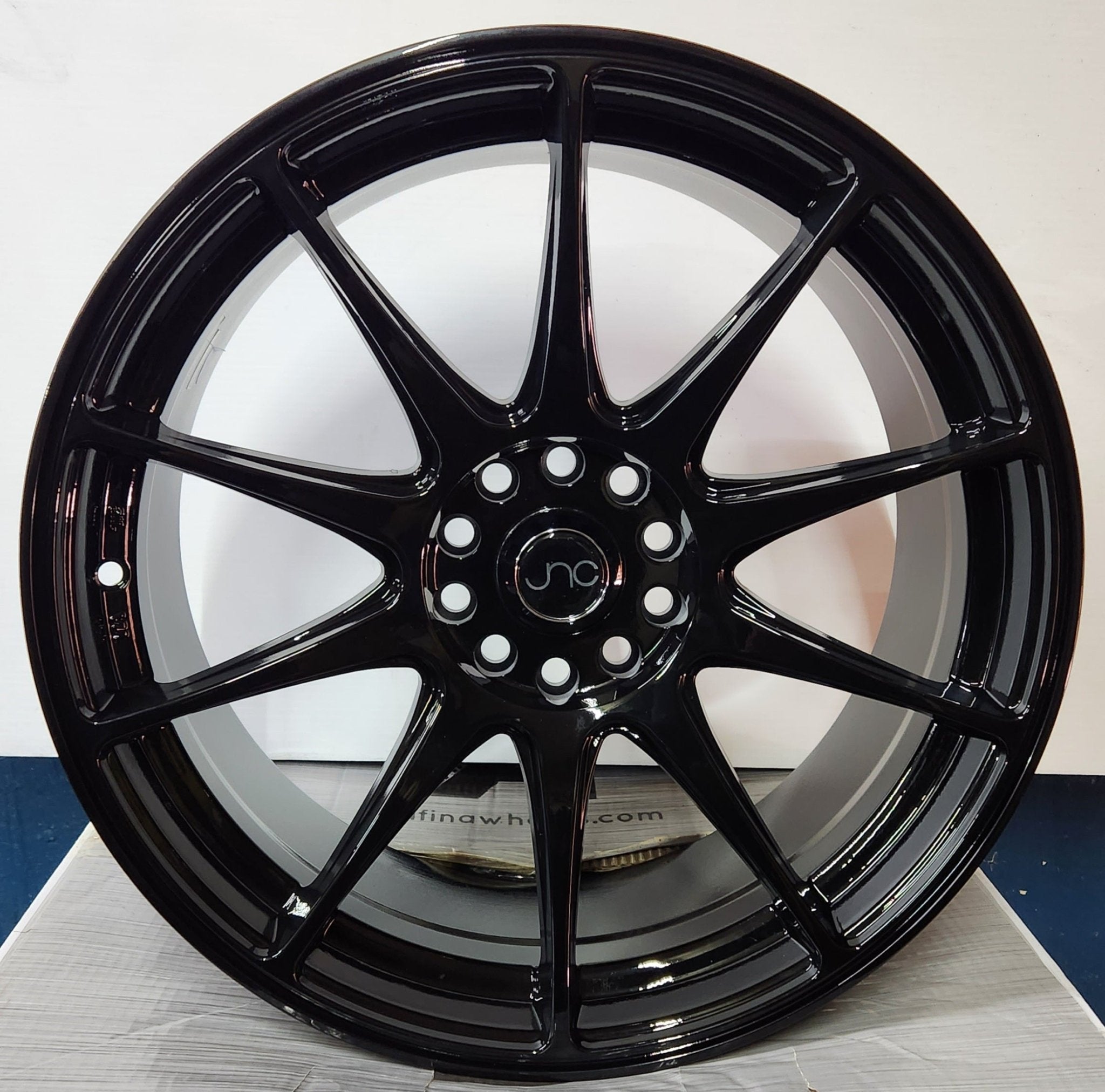 JNC 527 18x8.0 5x100 5x112 5X114.3 GLOSS BLACK