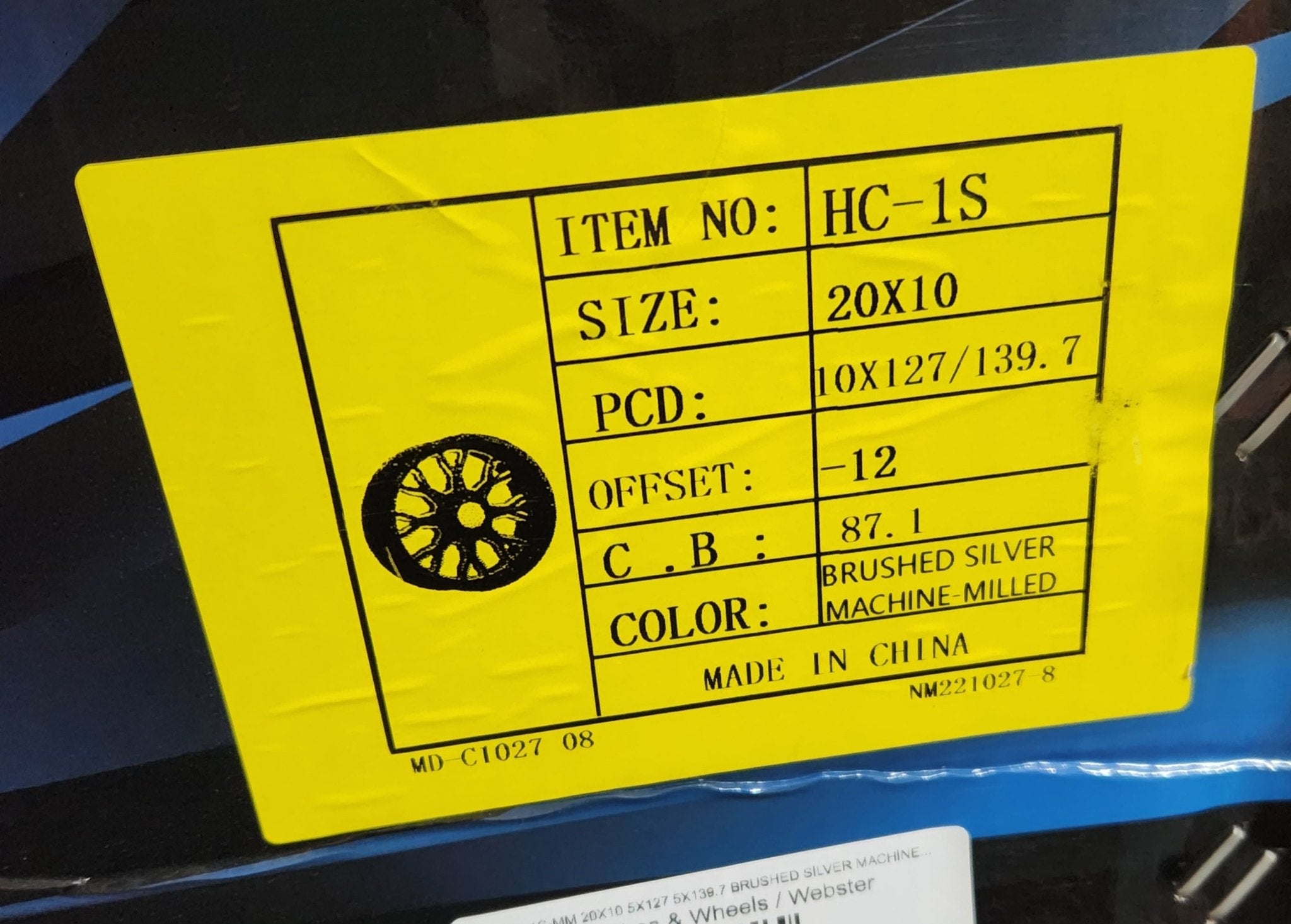 HELIUM HC-1 S-MM 20X10 5X127 5X139.7 BRUSHED SILVER MACHINED MILLING