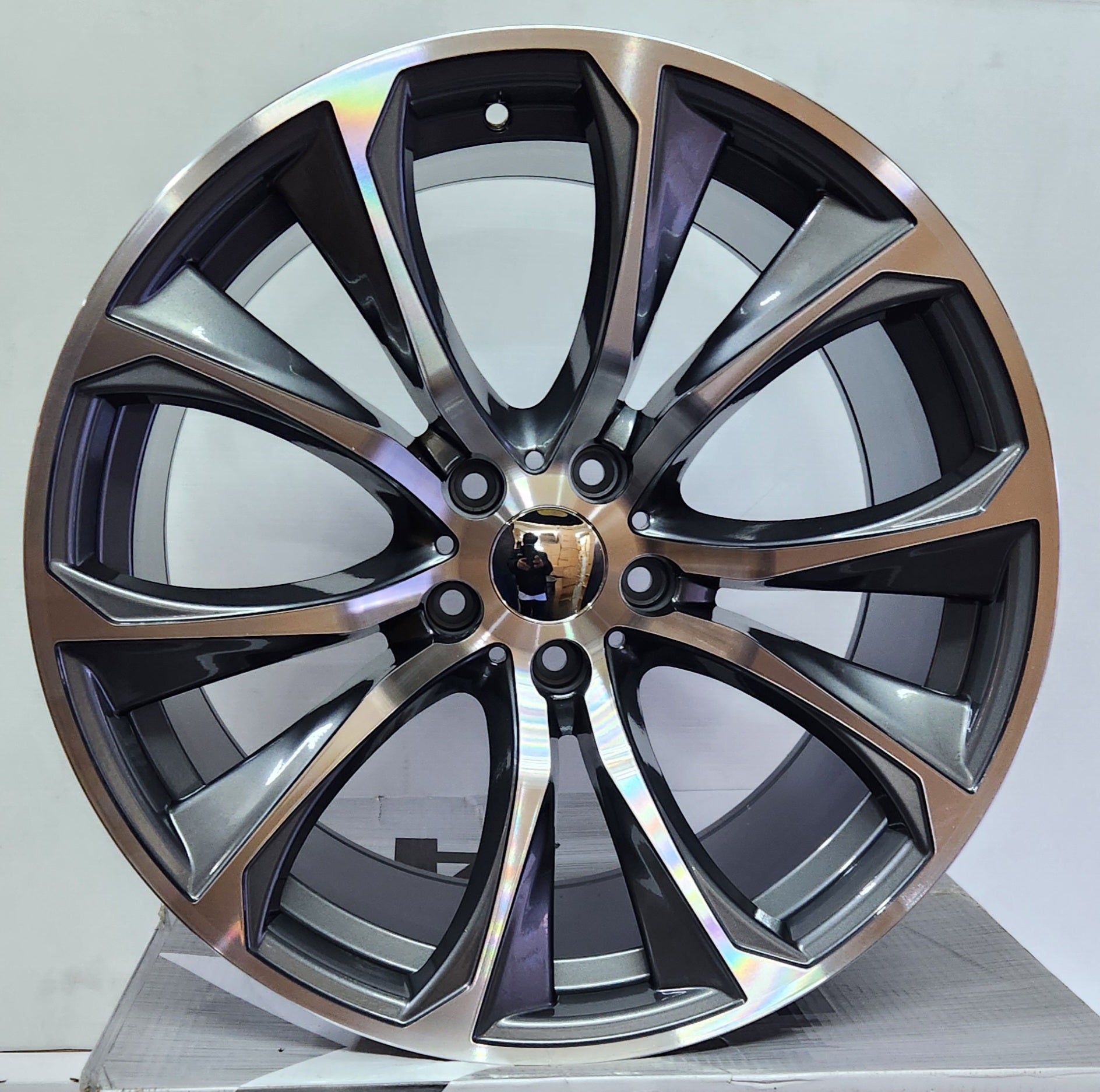 WHEELS 751 20X10 GUN METAL MACHINE