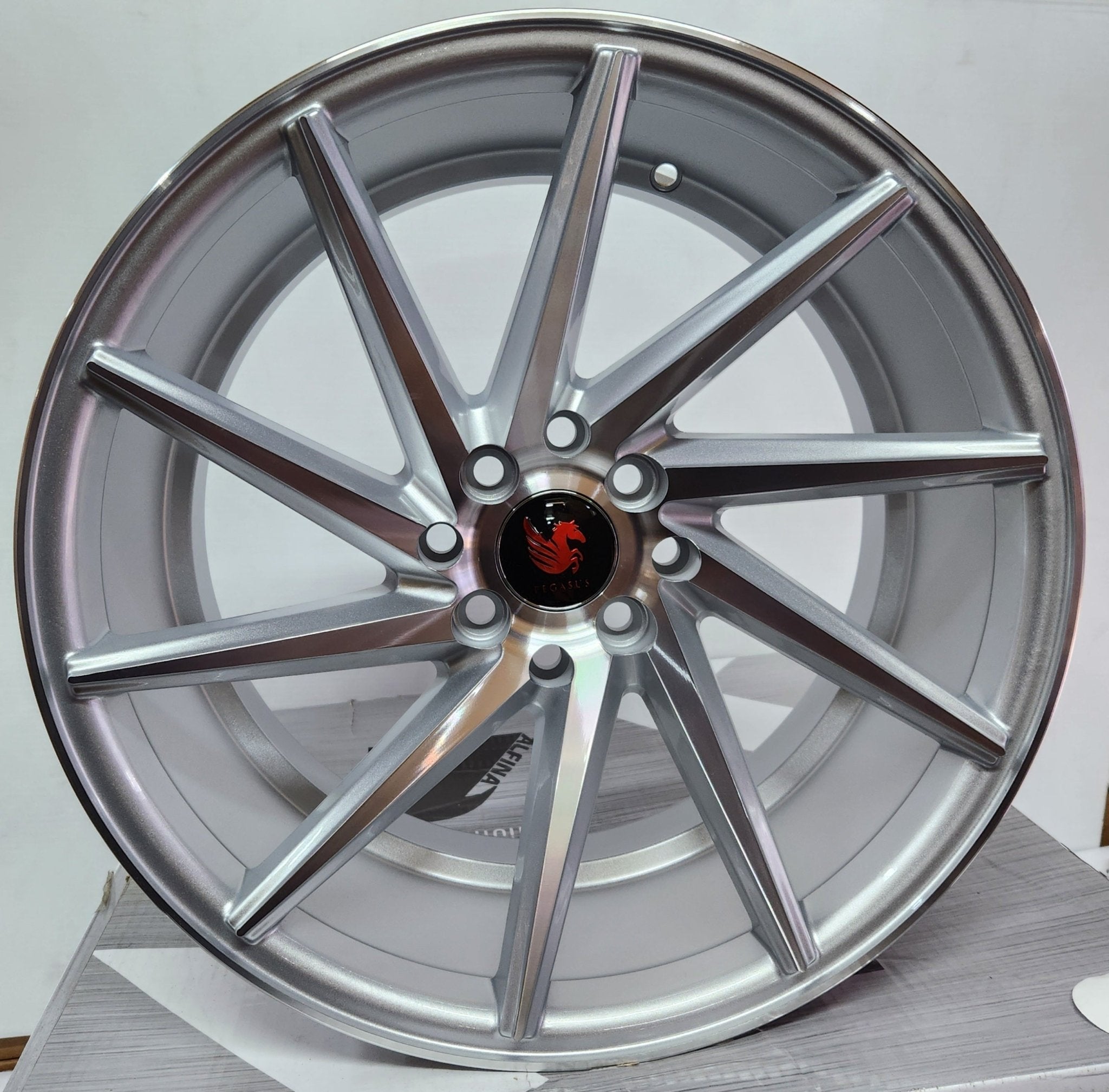 RAPIDASH RD21 17x8 4X100 / 4X4.5 SILVER MACHINE FACE