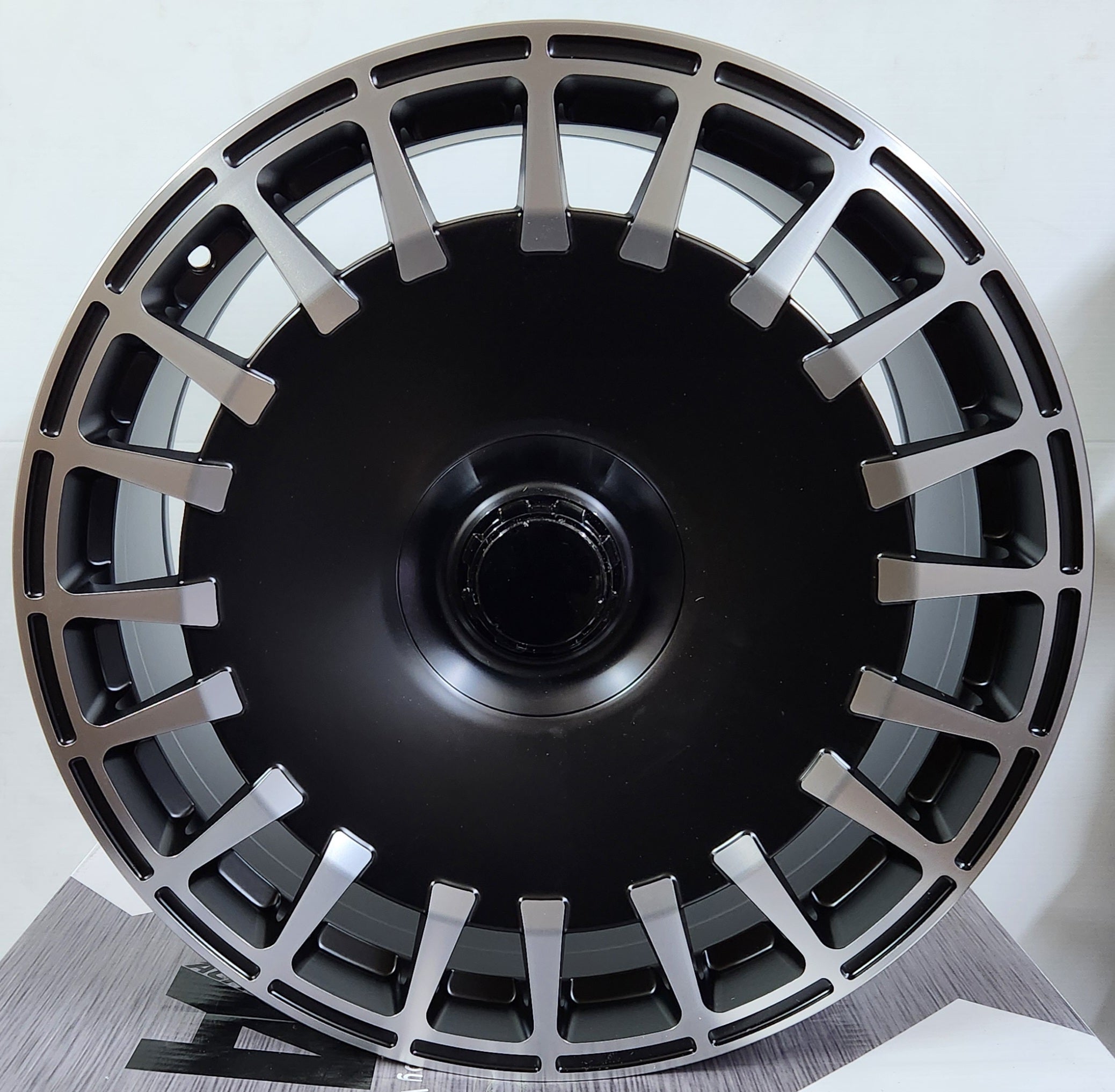 OE-315 22212-4 20x9.5 5x112  MATE BLACK MACHINED FACE