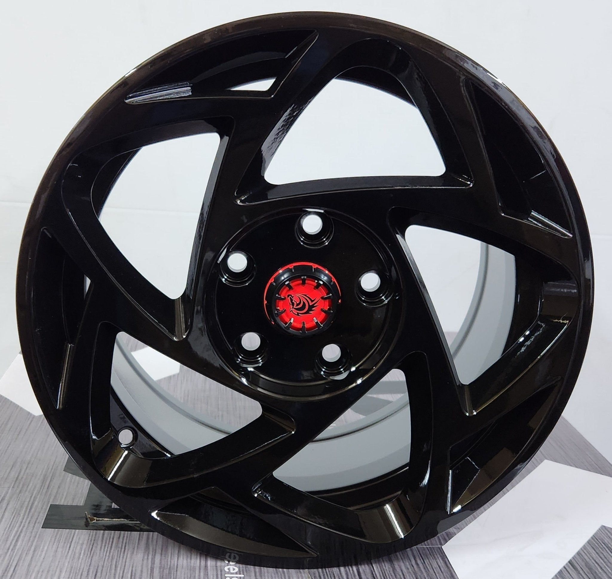 RAPIDASH RD-11 15x7.0 5x112 5x114.3 GLOSS BLACK