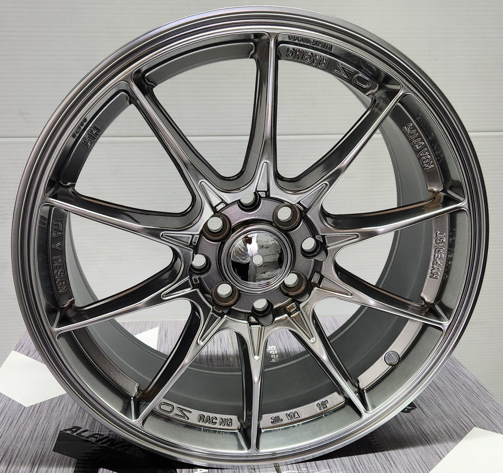 YX116 16X7 4X100 4X114.3 HYPER BLACK