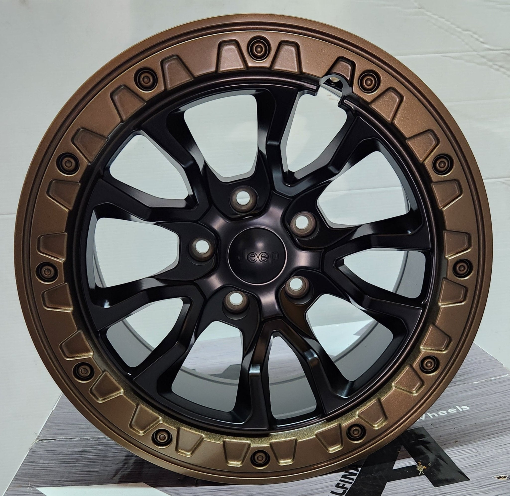 SHOGUN-5601 17x9.0 5x127 MATTE BLACK BRONZE RIM GUARD