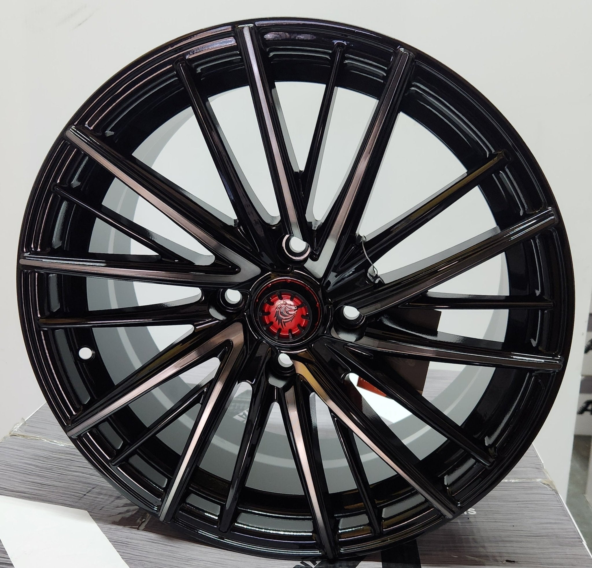 RAPIDASH RD-S9 17X7.5 4X114.3 GLOSS BLACK MACHINED FACE