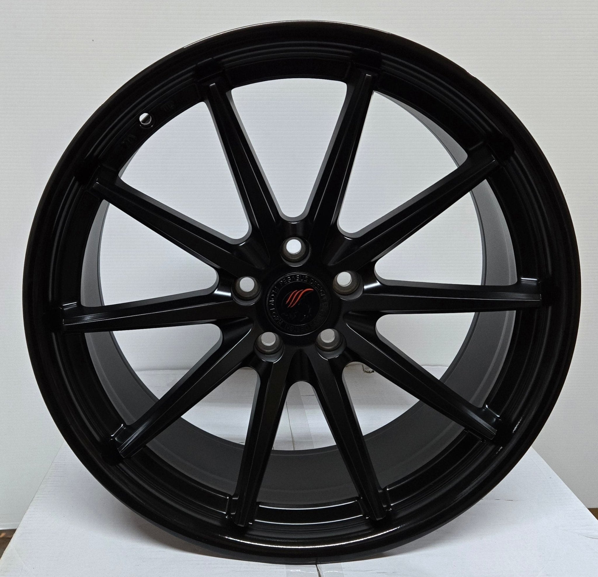 PEGASUS FF53 20x10 5x112 / 5x114.3 GLOSS BLACK + MATTE BLACK LIP