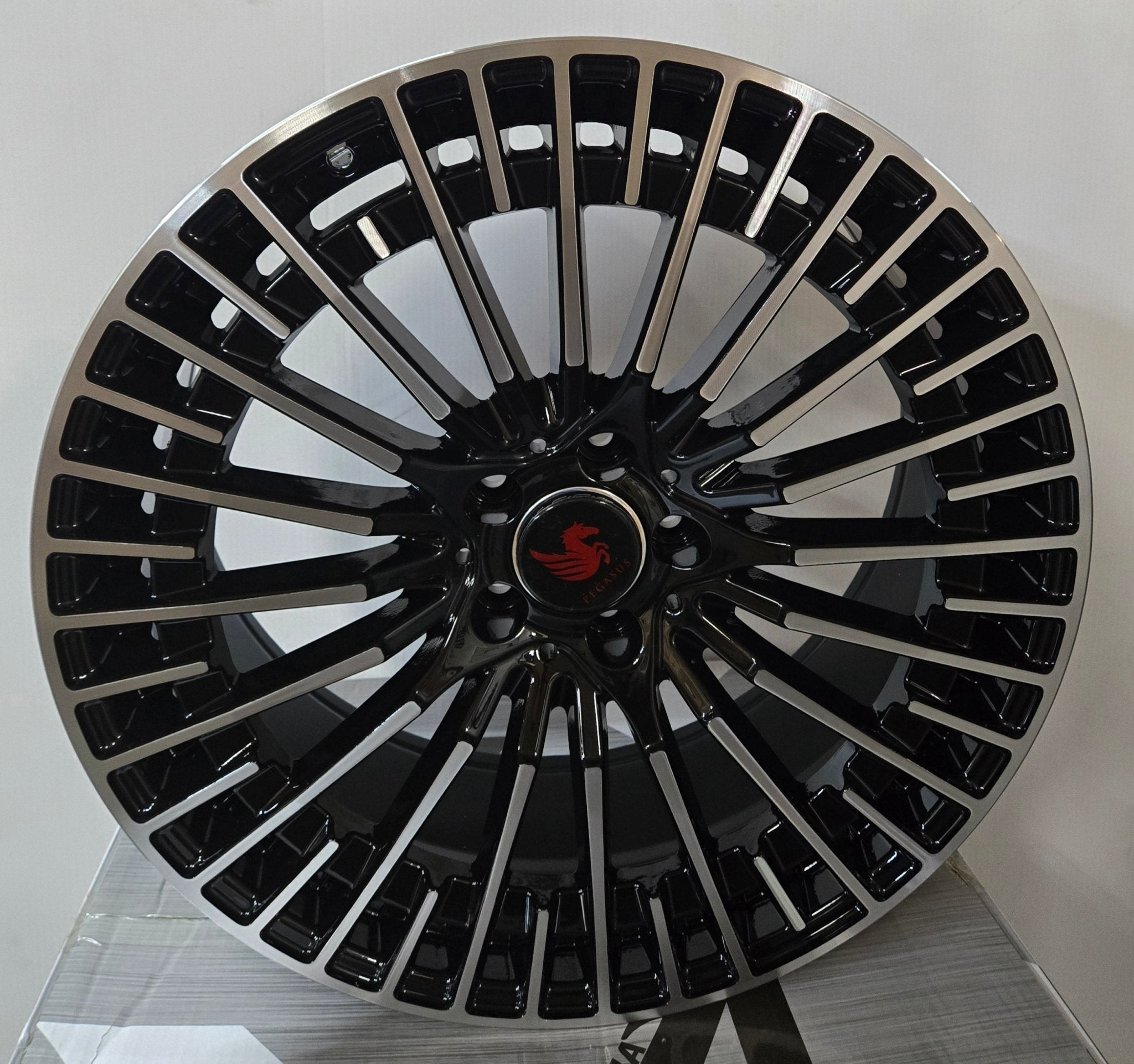 OE-FF542 20X8.5 5X112 PIANO BLACK MACHINED FACE