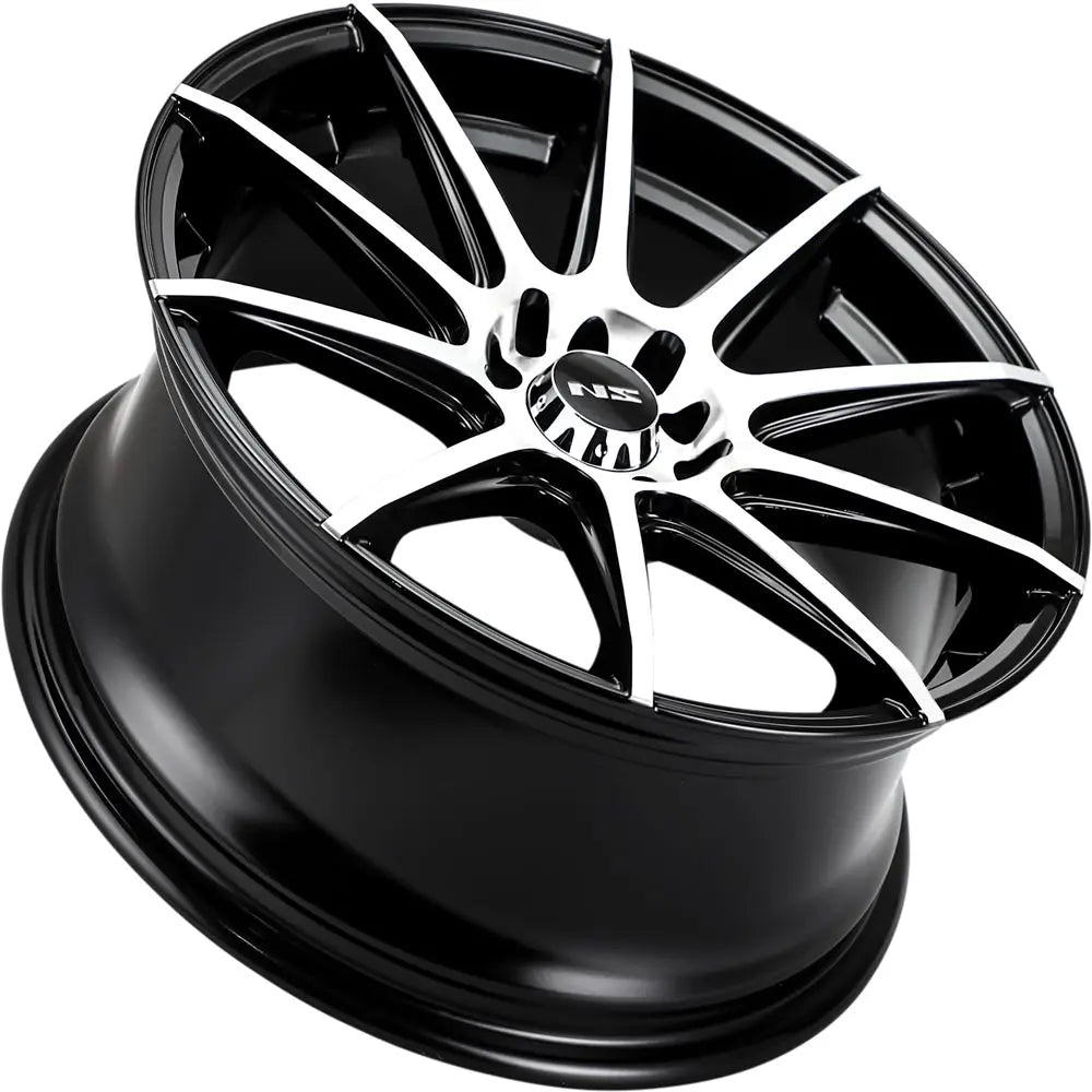 NS 1501 17X7.5  5X100- 5X4.5 BLACK MACHINED FACE