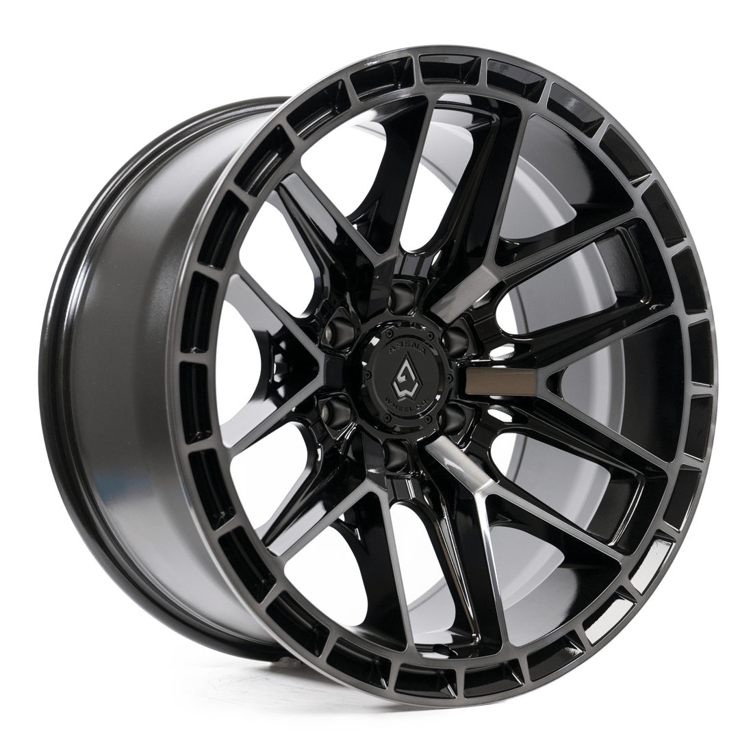 A114 ARENA BATTLE 22x10 6x139.7 GLOSSY MACHINED DDT FACE AND LIP